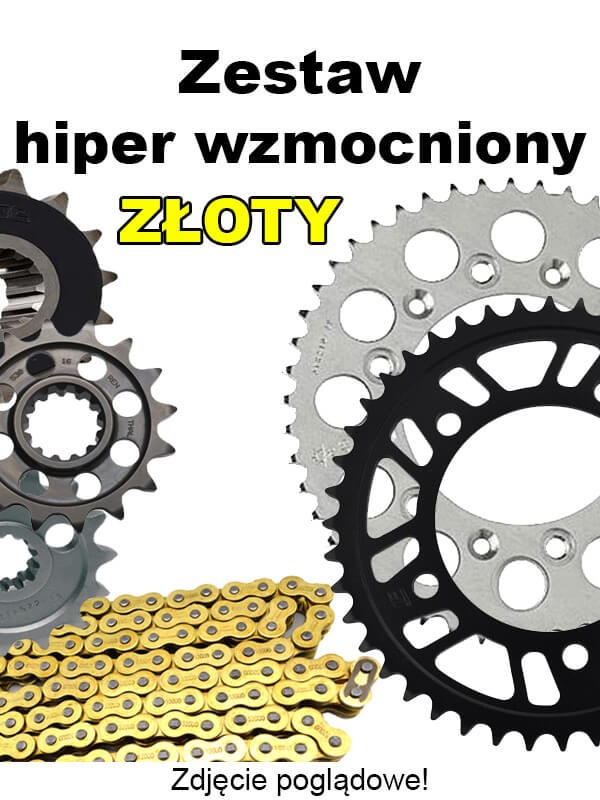Kawasaki Kx 125 2004-2008 Zestaw Napędowy Did Hiper Wzmocniony Złoty Bezoring Kawasaki 2008 125 Kx 125