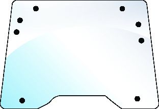 Szyba przednia 100507 82032042