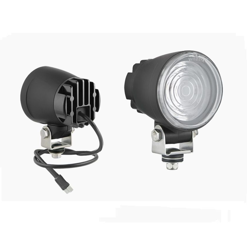 Lampa LED sygnalizacyjna niebieska przewód i złącze DT04-2P CUC1.48642 Wesem