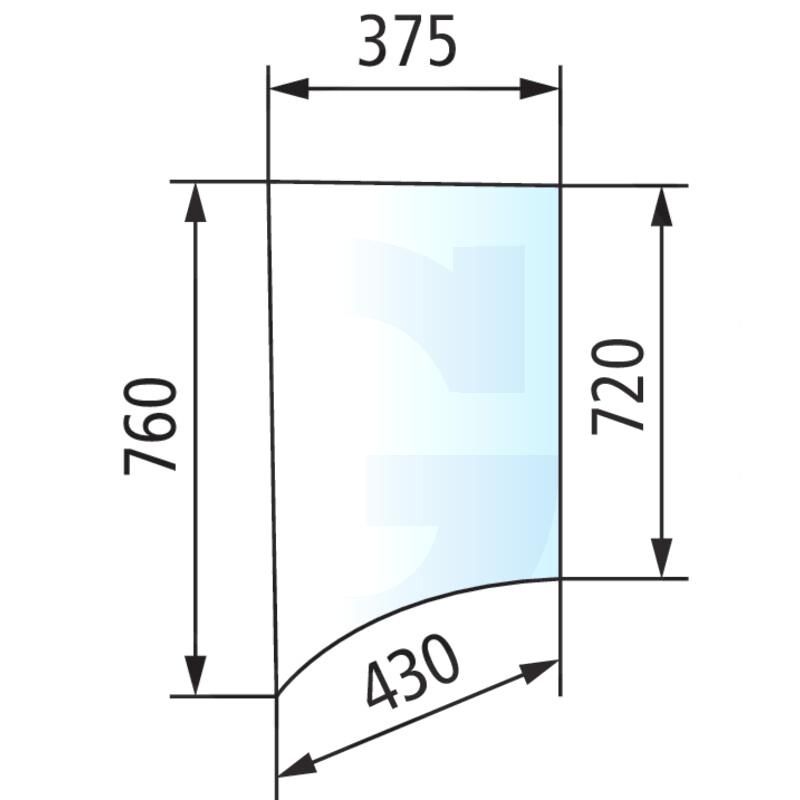Szyba boczna prawa i lewa Deutz AgroPlus 0.009.7703.0/10