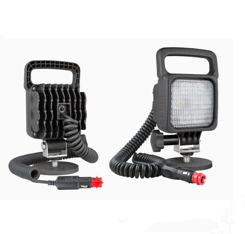 Lampa robocza LED 3000lm z uchwytem magnetycznym, przewodem spiralnym wyłącznik LED9A.53796 Wesem