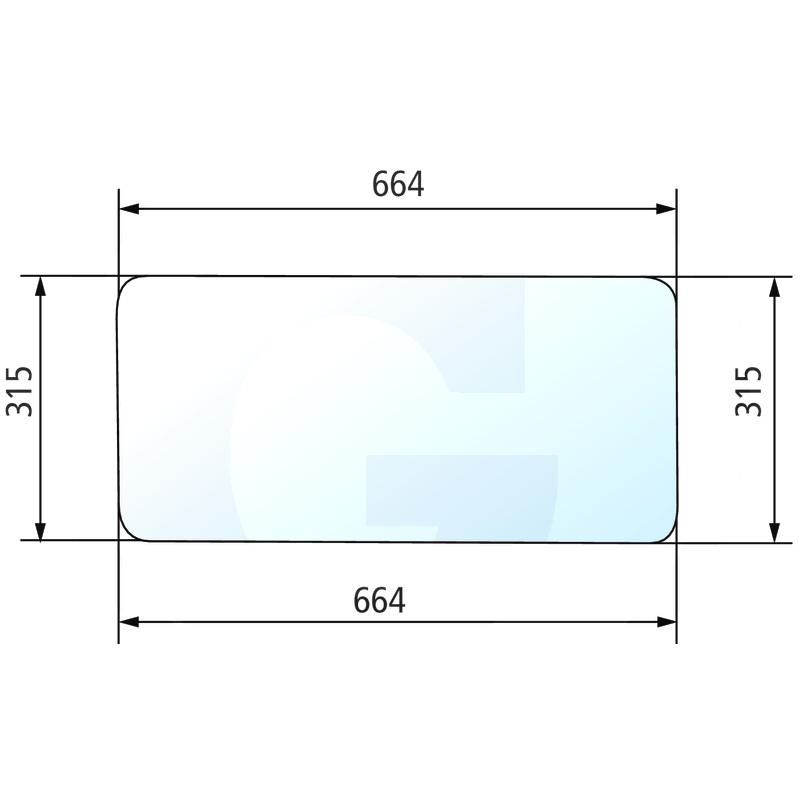 Szyba tylna dolna Renault 461 781 7701350558