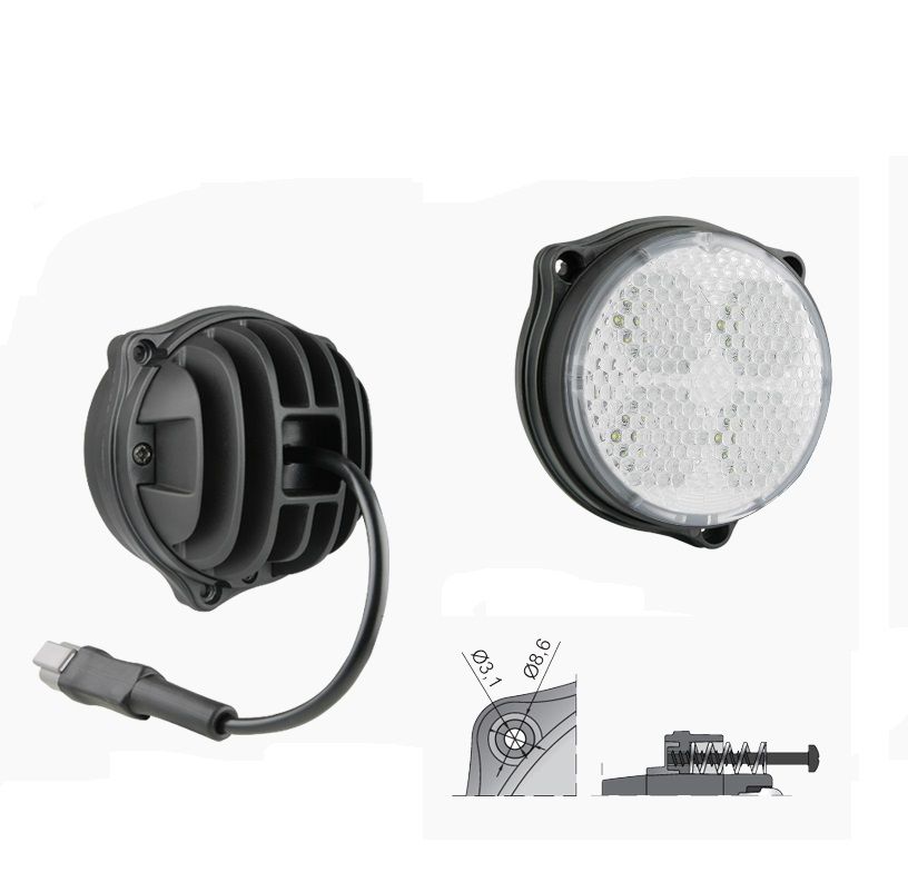 Lampa robocza LED 58° 1500lm przewód + DT04-2P CRC5F.52025 Wesem