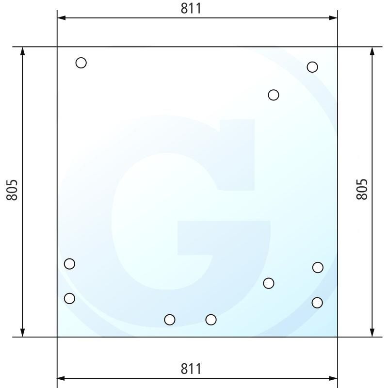 Szyba tylna Renault 891 981-4 7700681720