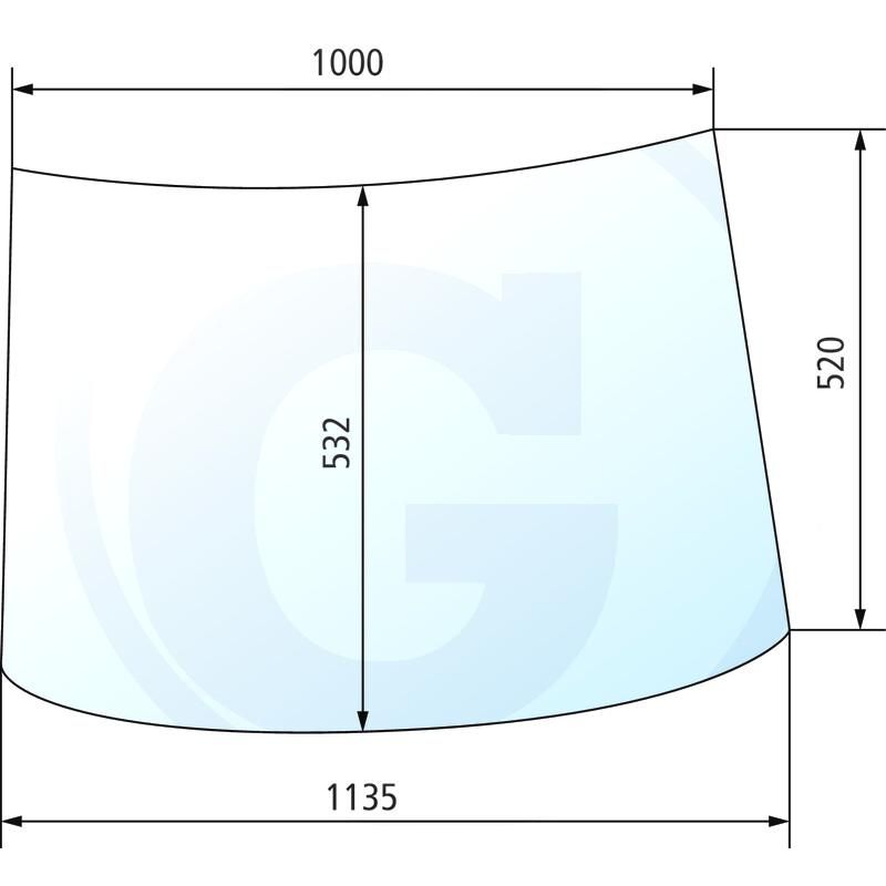 Szyba przednia Fritzmeier 203106