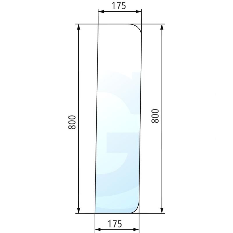 Szyba tylna boczna prawa i lewa Renault 891 981-4 7700669200