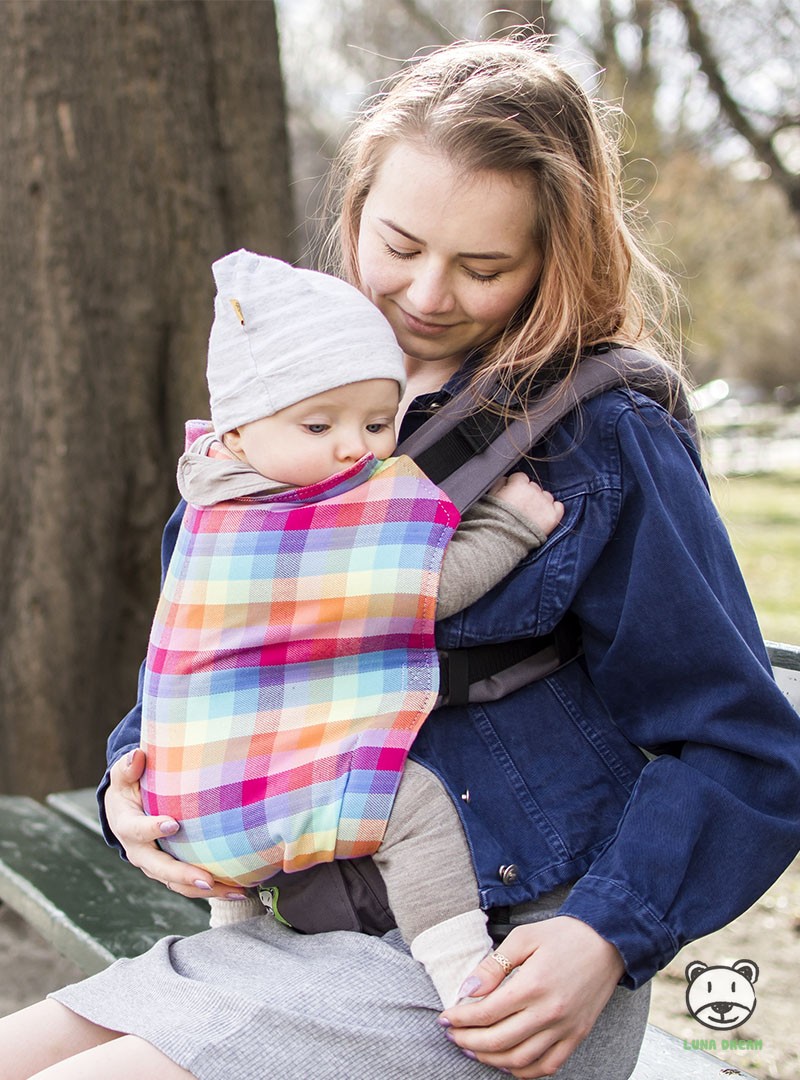 Nosidełko regulowane Grow Up Wrap: Magic Summer (krata)