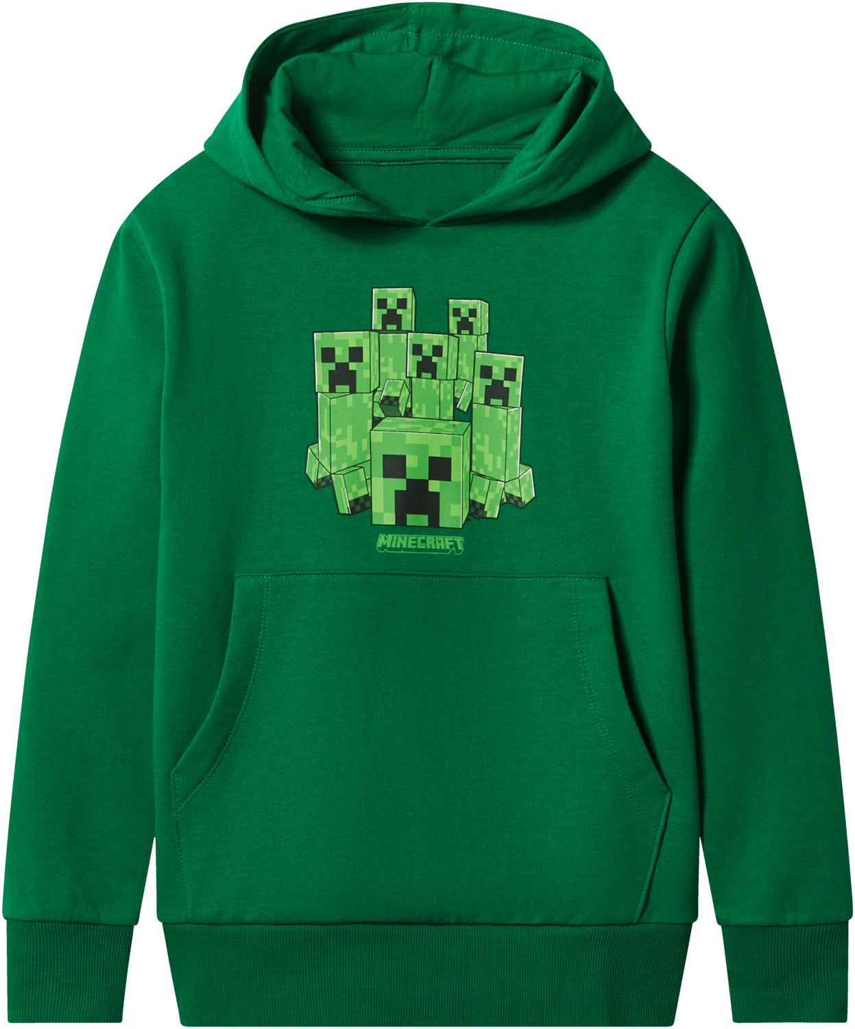 Bluza dziecięca Minecraft z kapturem Zielony, 158/164