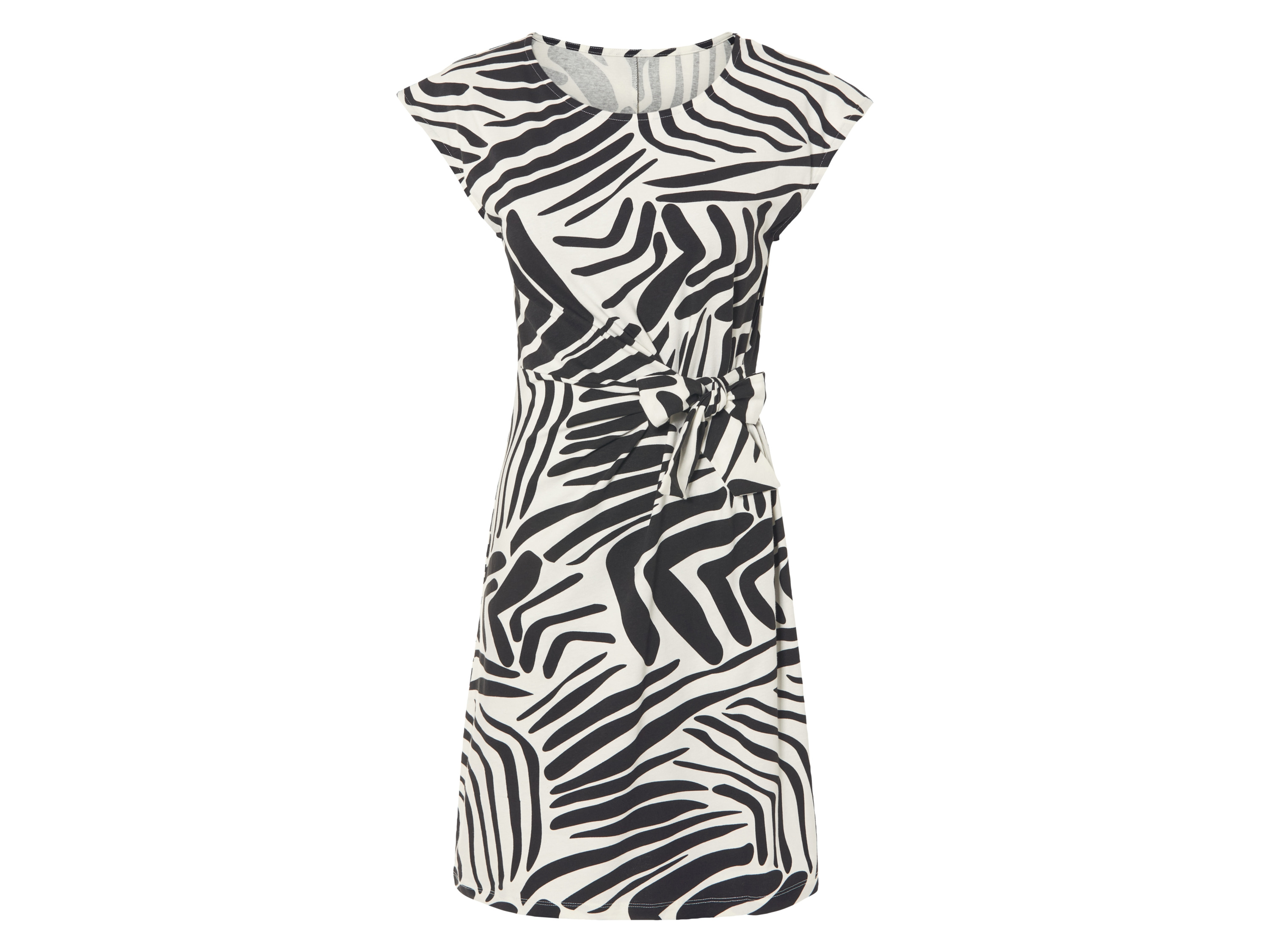 esmara Sukienka damska z bawełną Czarny / biały, M40/42