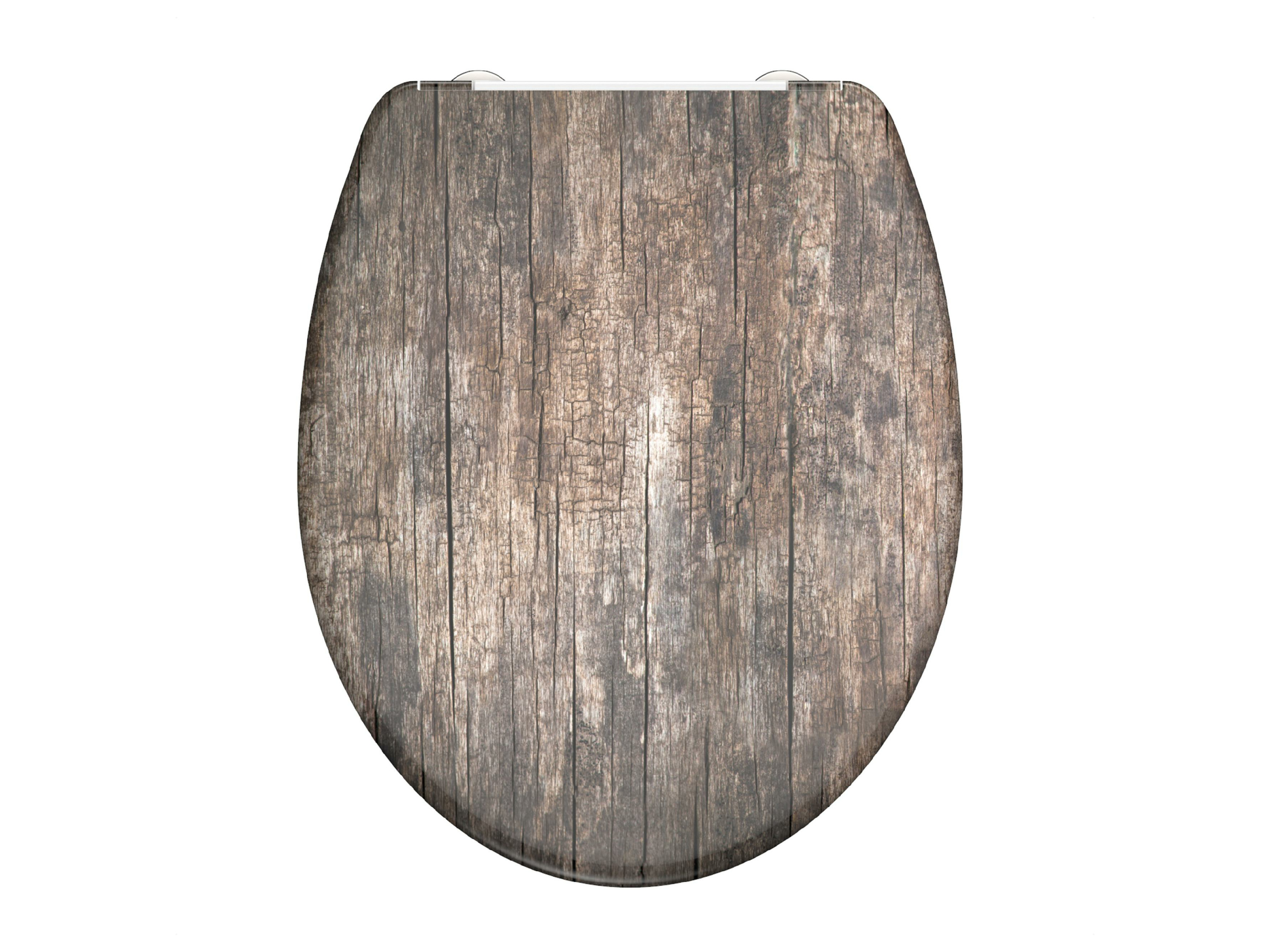 Schütte Deska sedesowa Duroplast, wolnoopadająca wygląd drewna