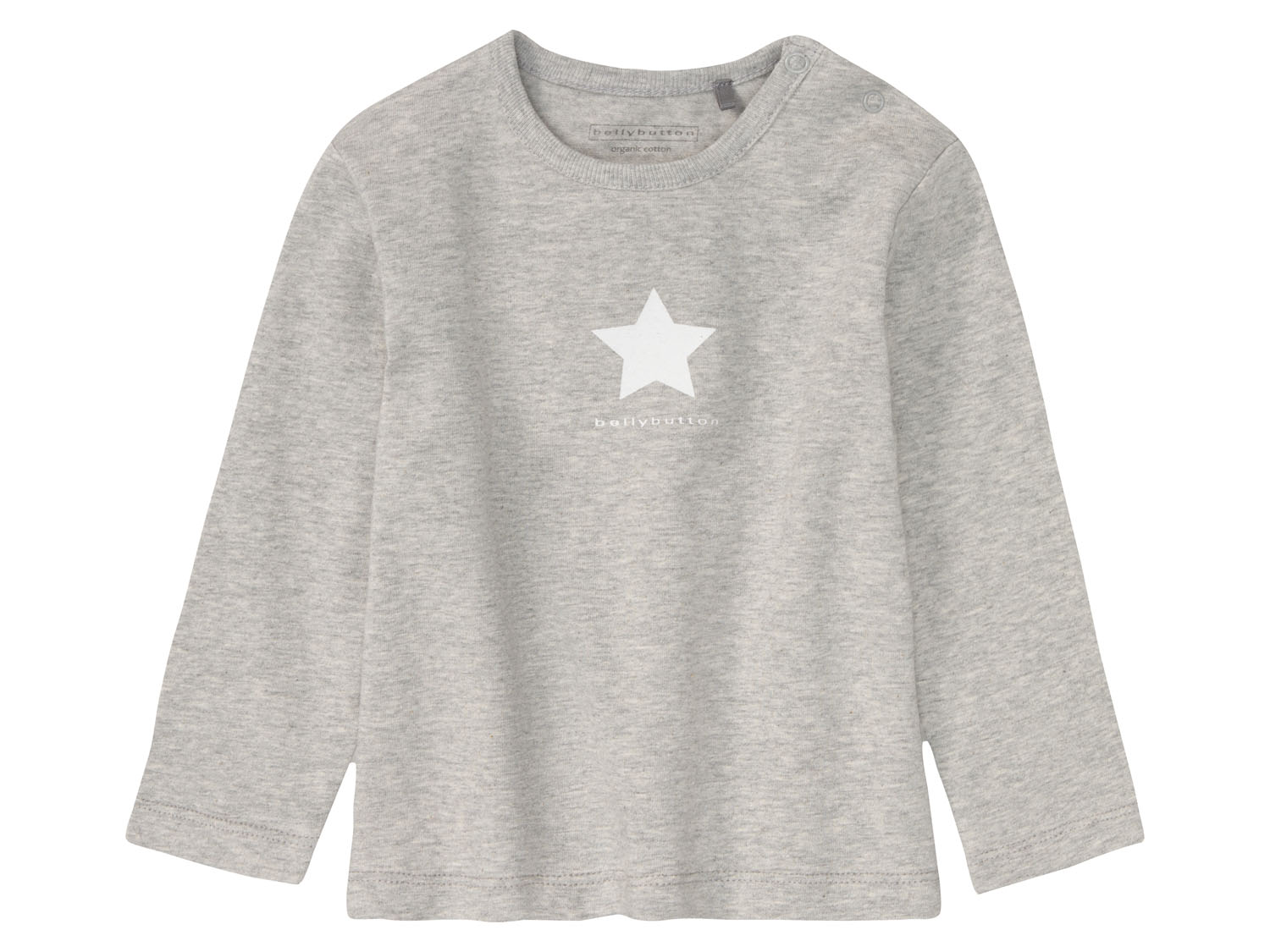 bellybutton Bluzka niemowlęca z biobawełny z długimi rękawami 74, Szary