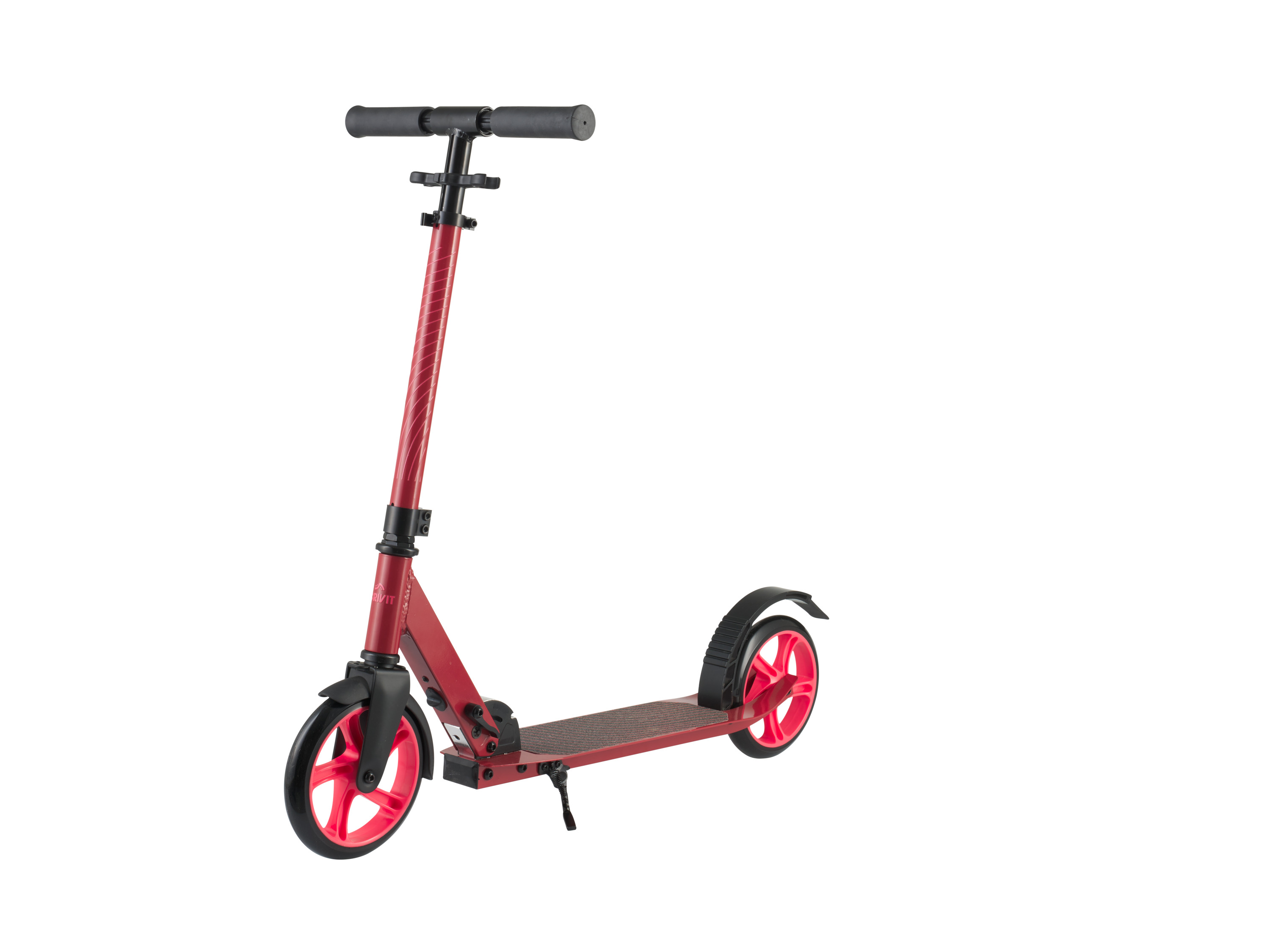 Crivit Hulajnoga aluminiowa, z szybkim mechanizmem składania Czerwony