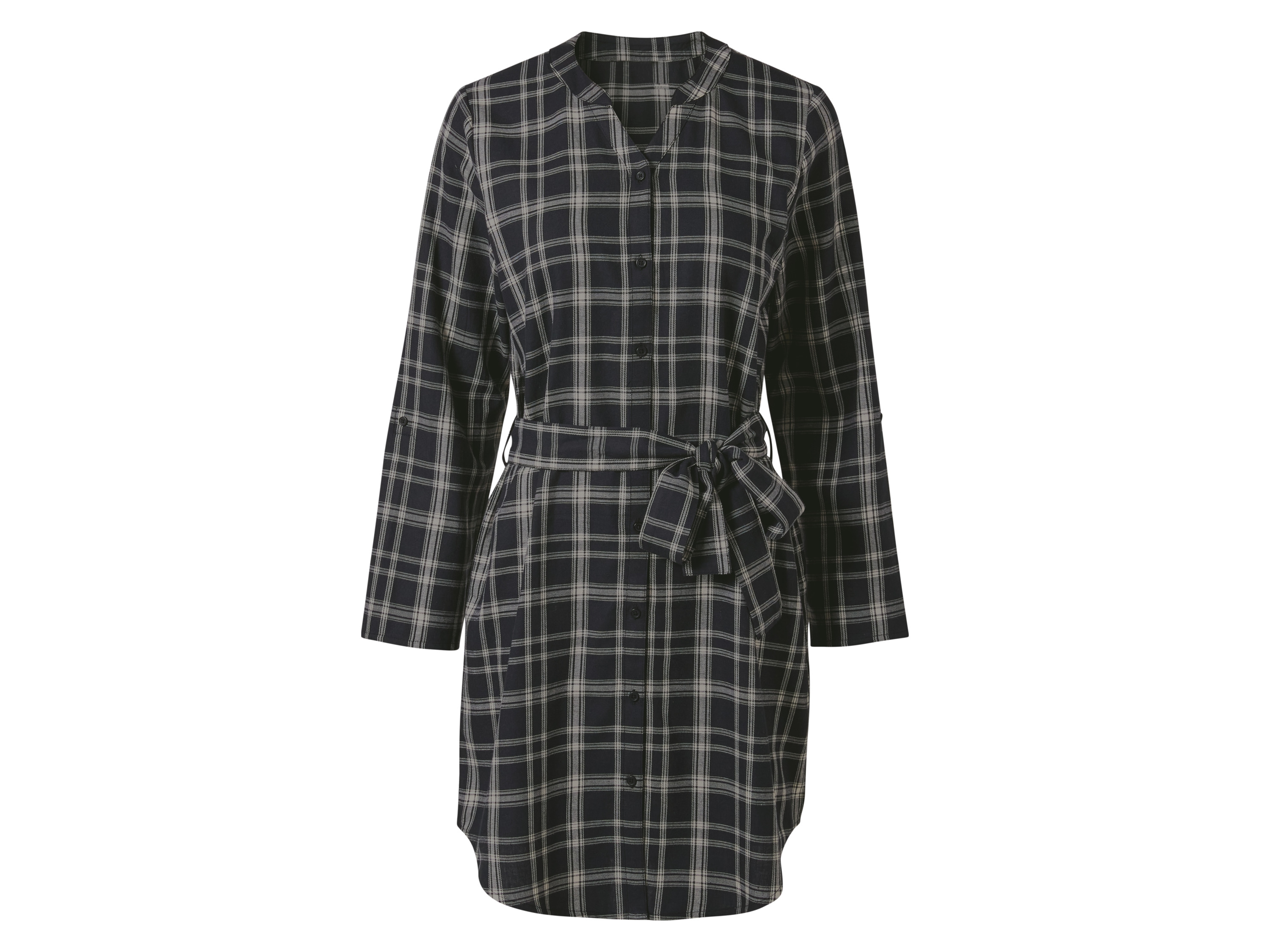 esmara Sukienka flanelowa damska z bawełny Czarny, 36