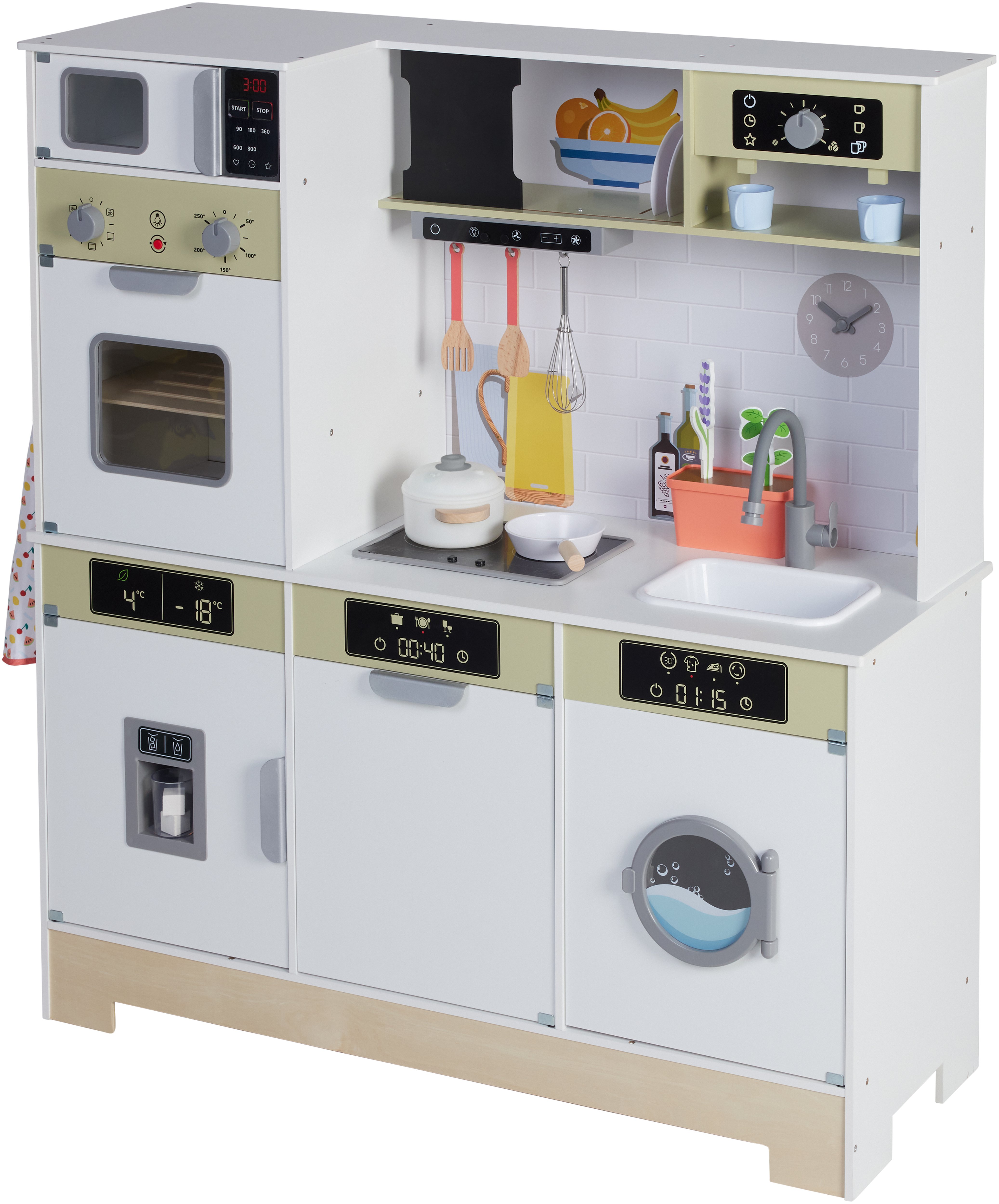 lupilu Kuchnia drewniana do zabawy Deluxe