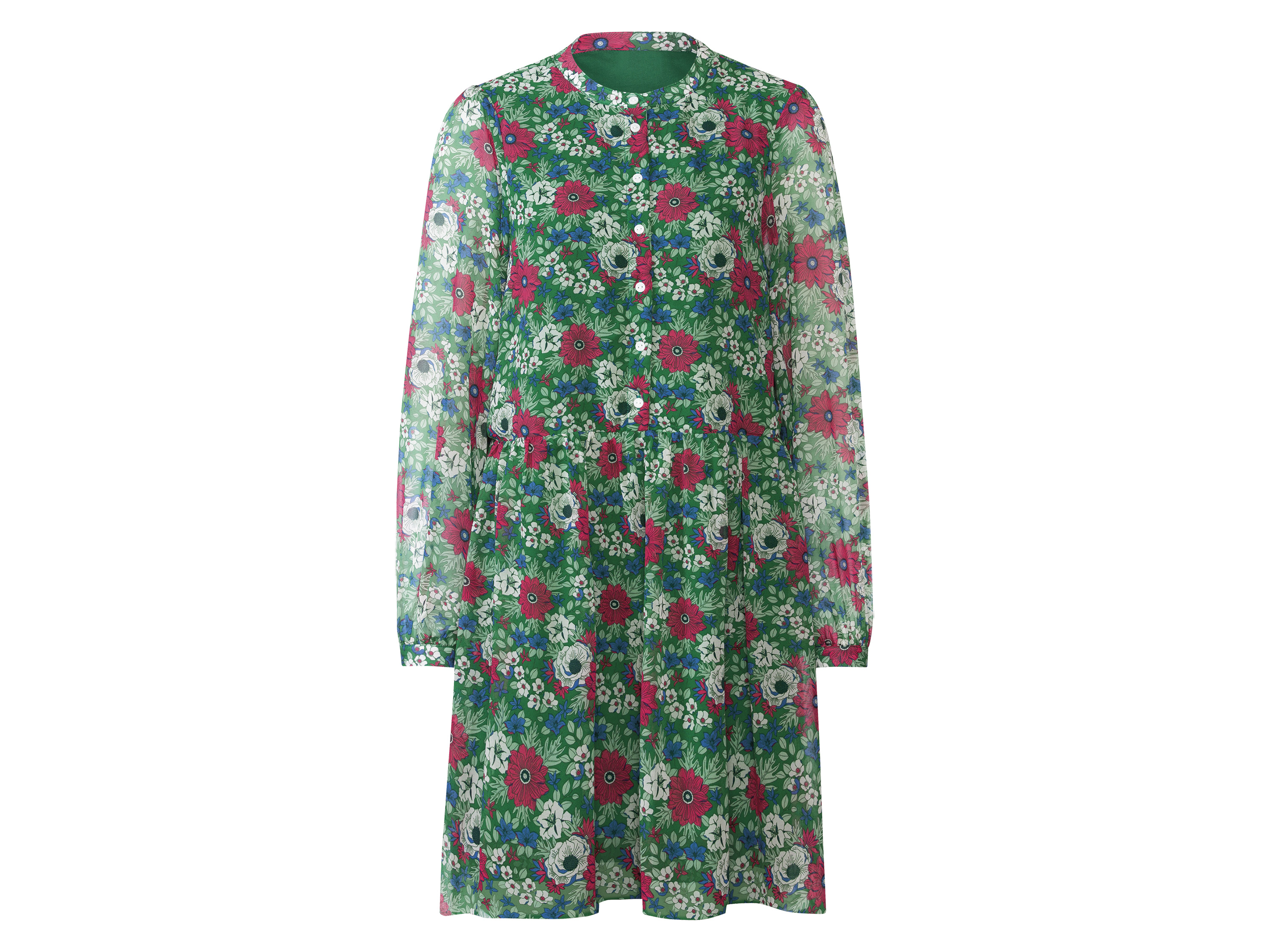 esmara Sukienka damska z szyfonu Zielony, 40