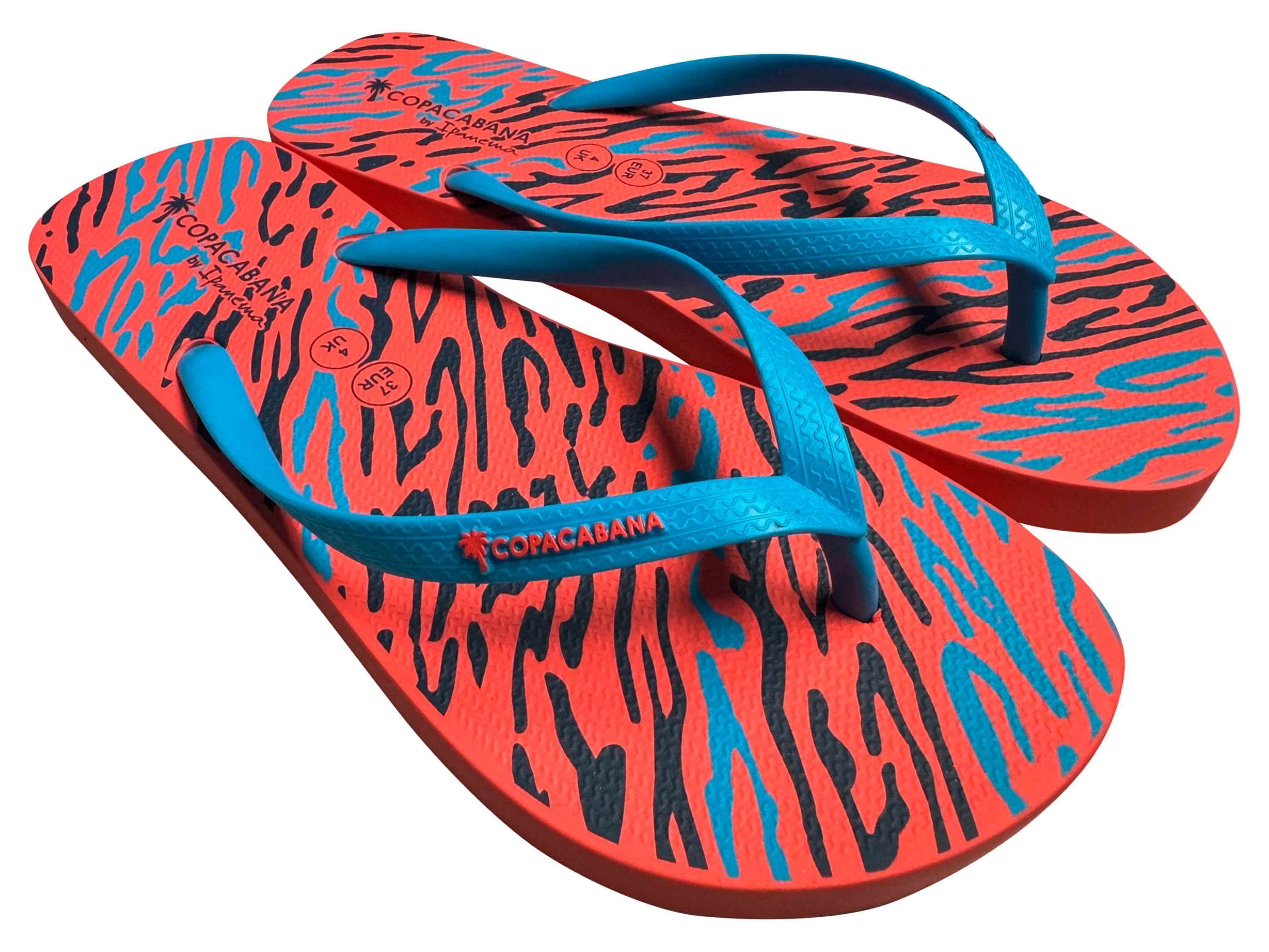 Copacabana by Ipanema Klapki japonki Pomarańczowy/ niebieski/ damskie, 41/42