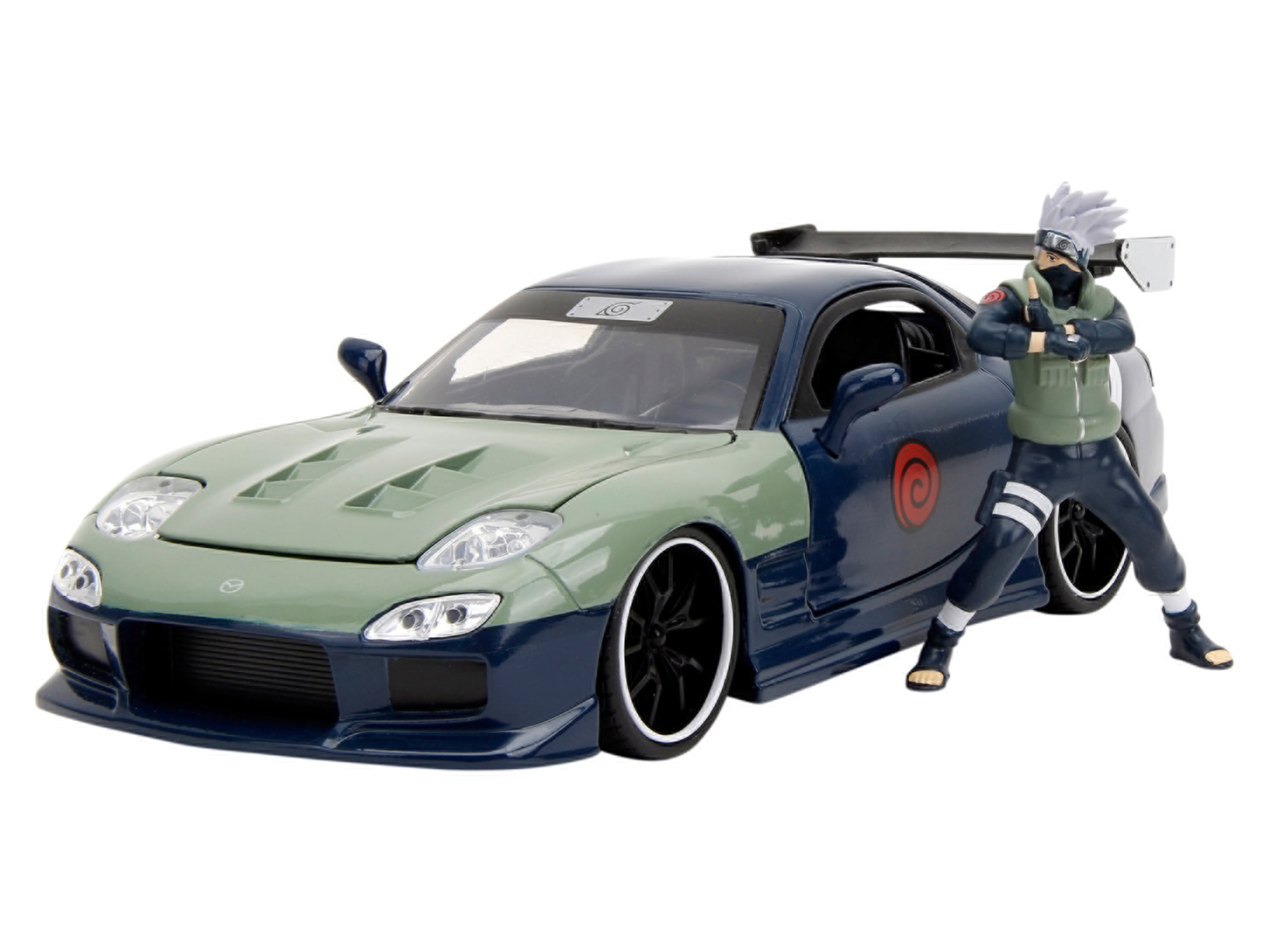 Jada Model samochodu Naruto, figurka, skala 1:24 Mazda Rx-7 z 1993 r