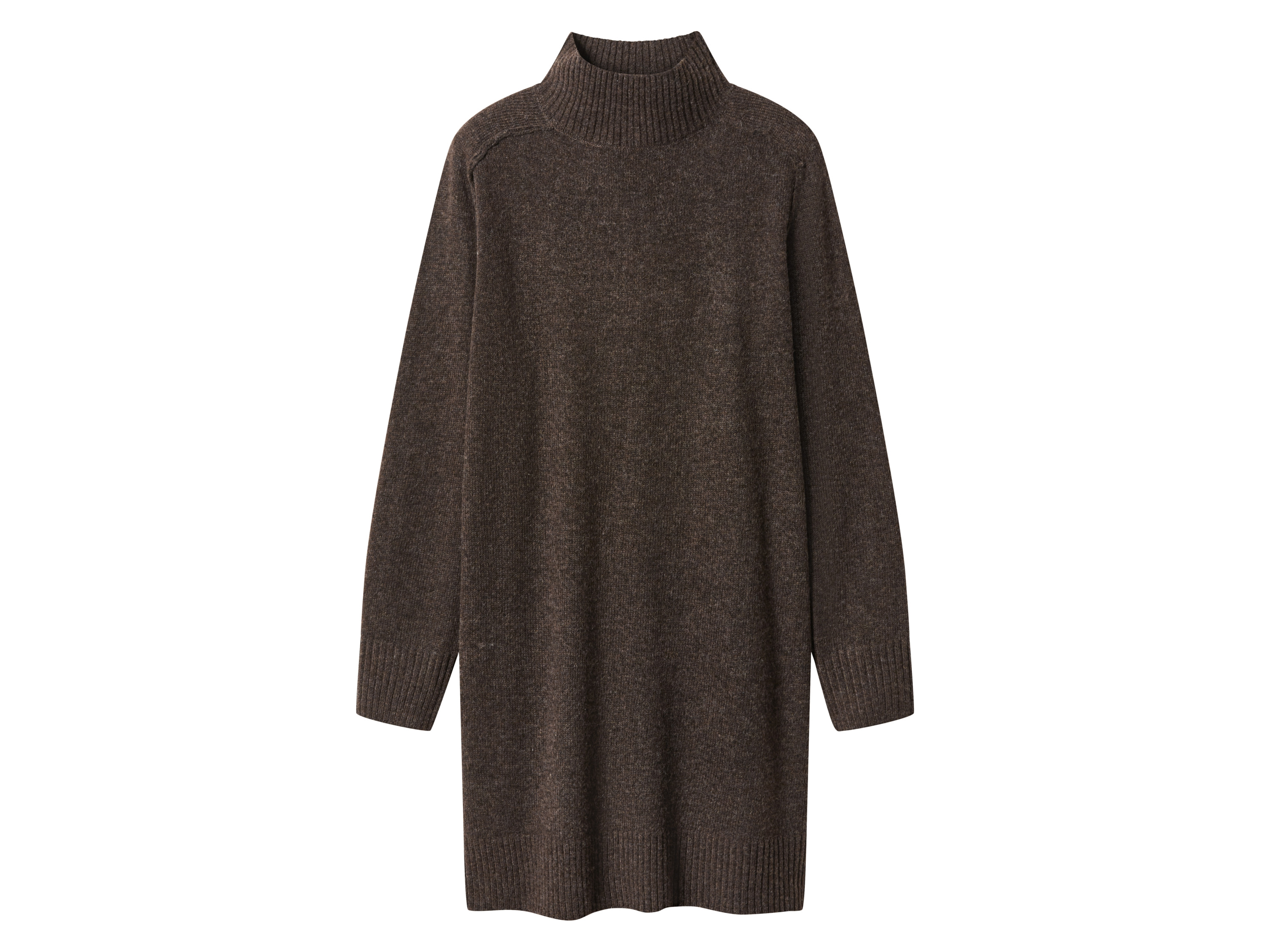 esmara Sukienka dzianinowa damska Brązowy, M40/42