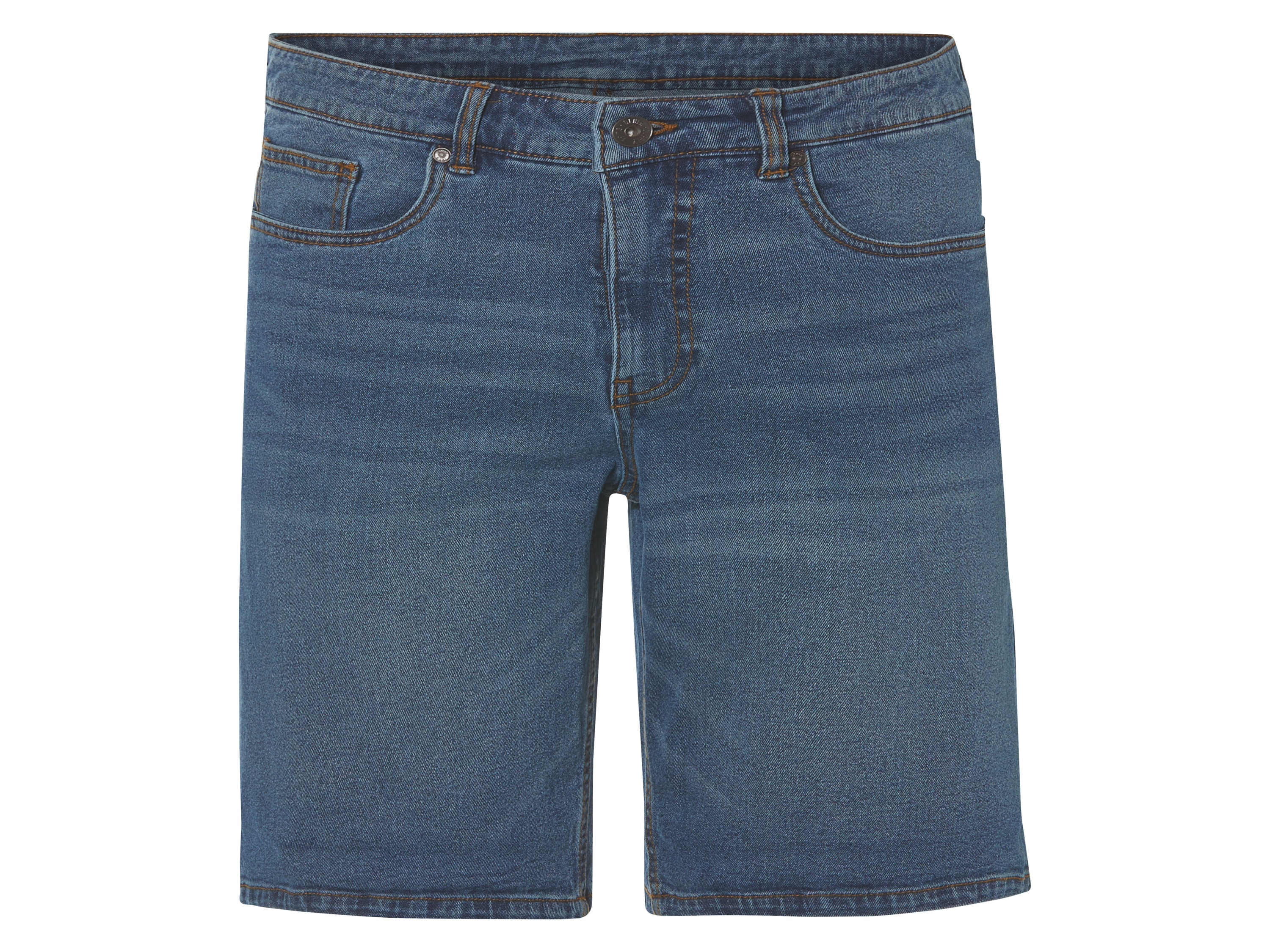 Livergy Szorty jeansowe męskie z bawełną Niebieski, 50