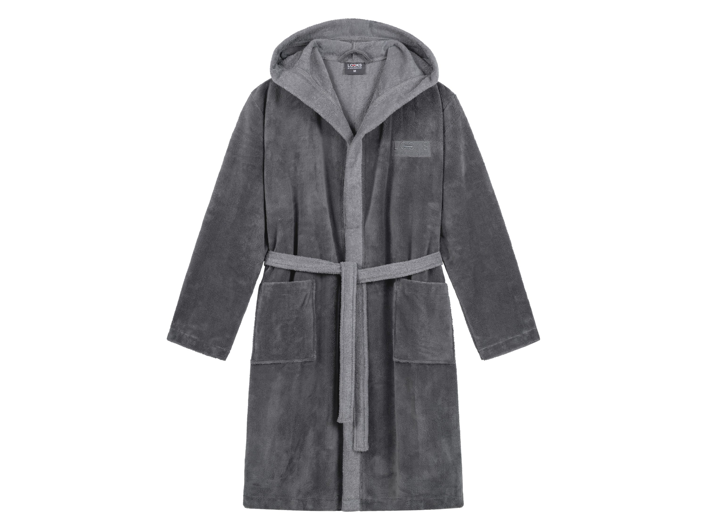 Looks by Wolfgang Joop Szlafrok frotte z kapturem Szary, M