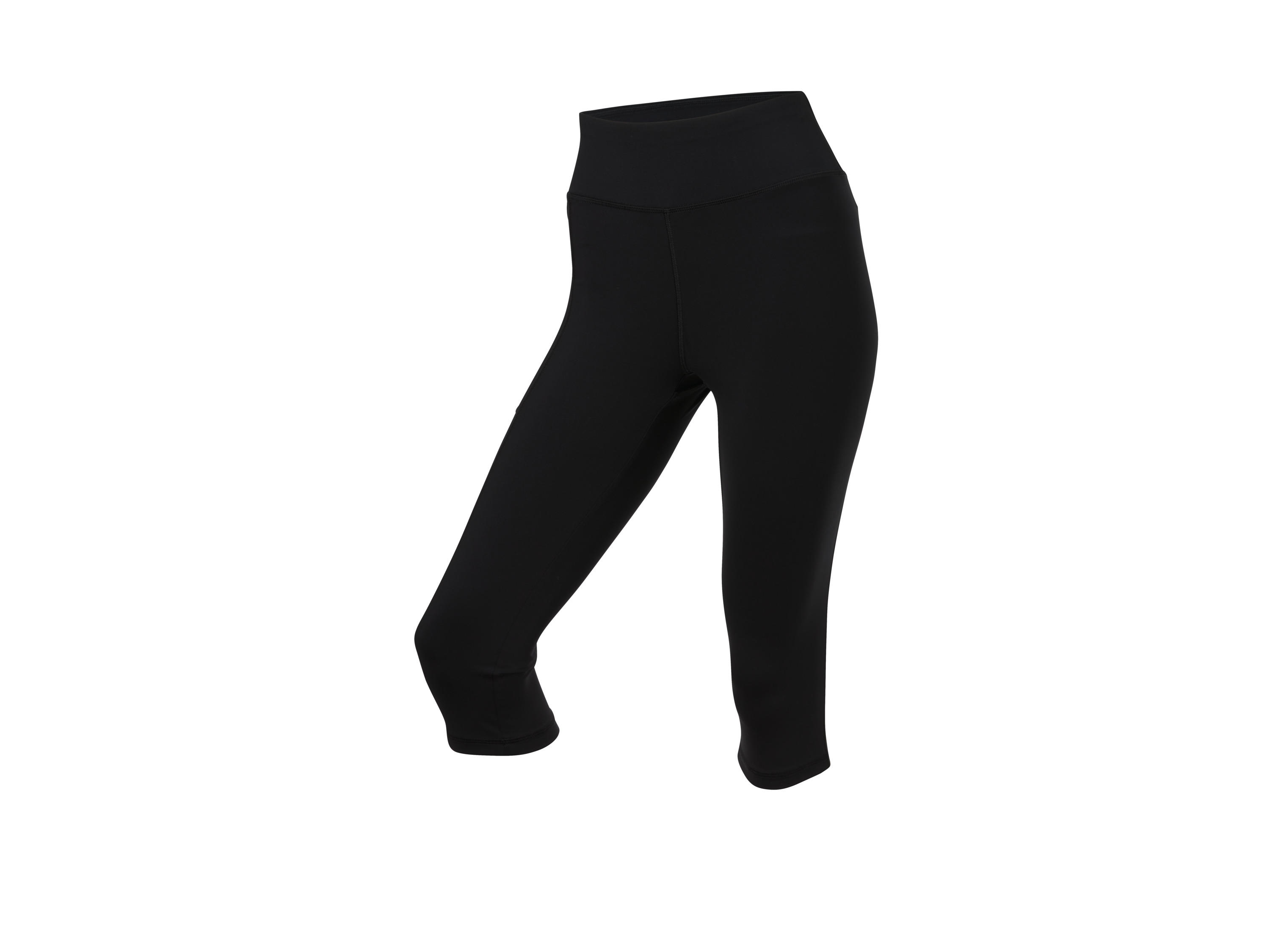 Crivit Legginsy funkcyjne 3/4 damskie Czarny, XS 32/34