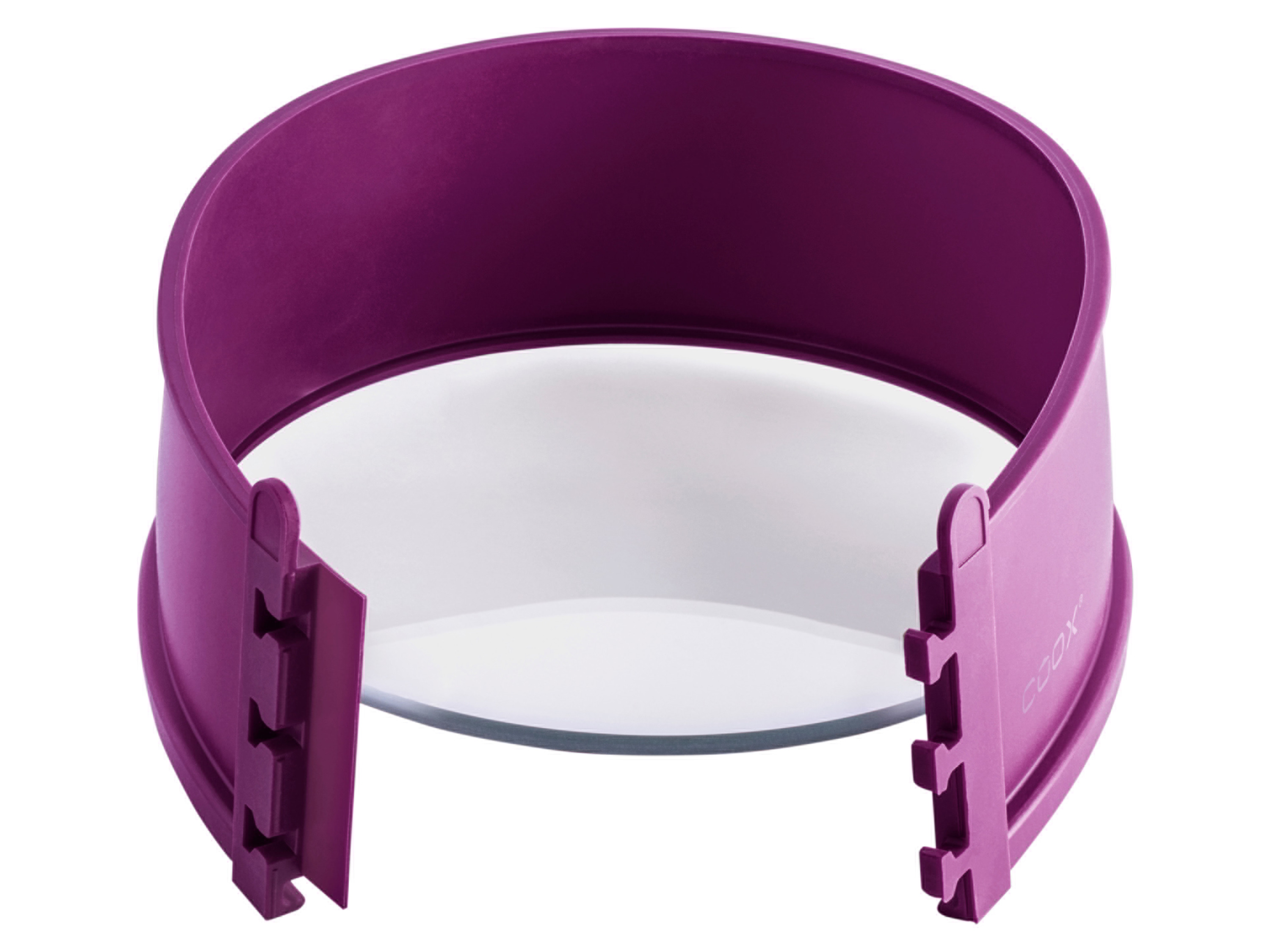 Coox Forma okrągła do ciasta ze szklanym dnem Fioletowy