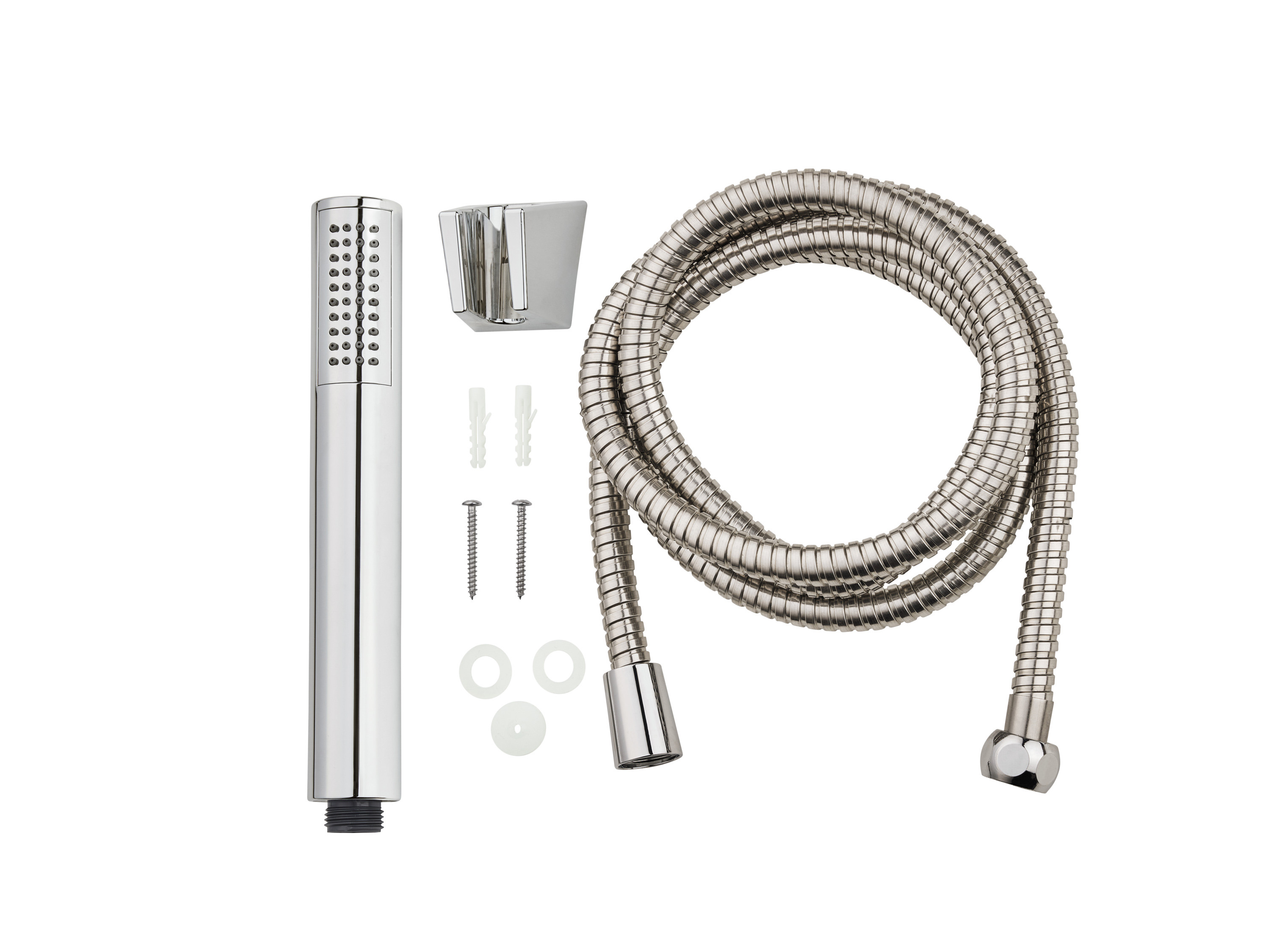 Livarno home Słuchawka prysznicowa Kwadratowa słuchawka prysznicowa, Chromowana