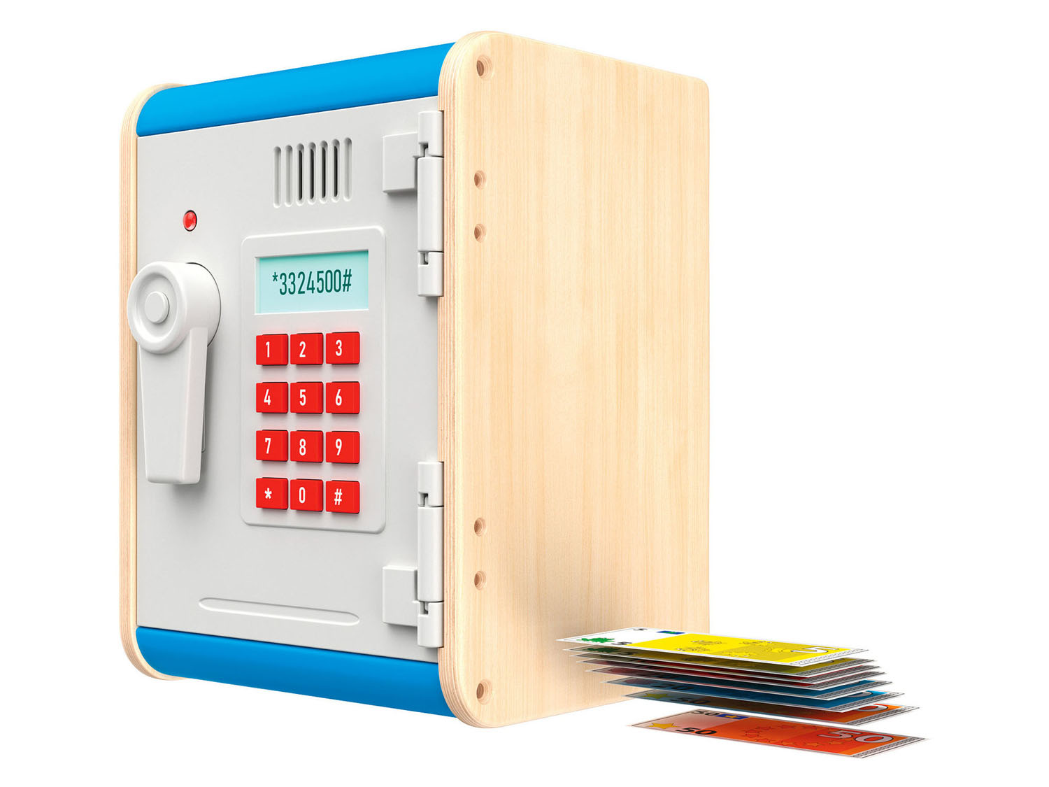 Playtive Zestaw zabawek drewnianych, 1 komplet Sejf