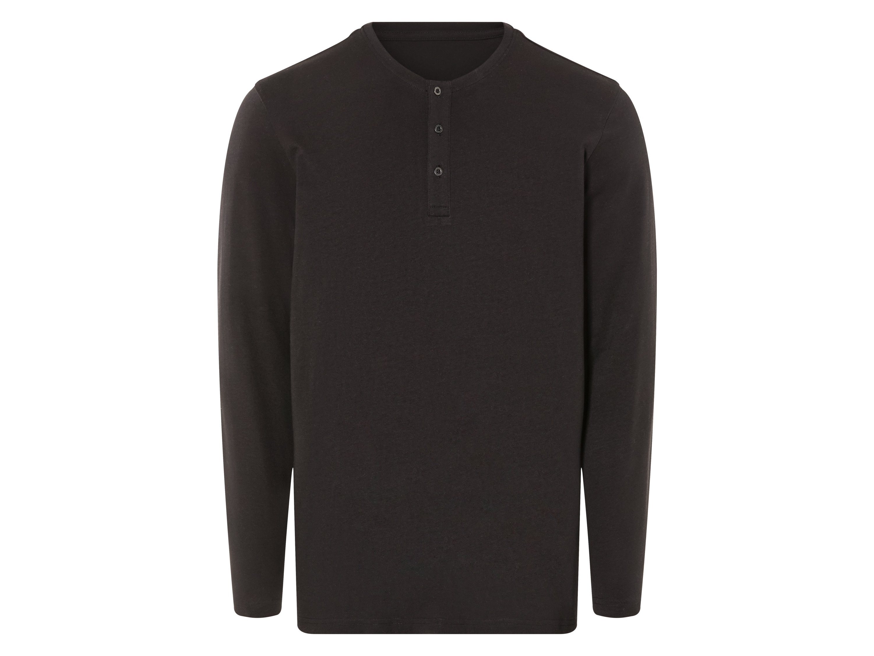 Livergy Koszulka męska z długim rękawem Czarny, L 52/54