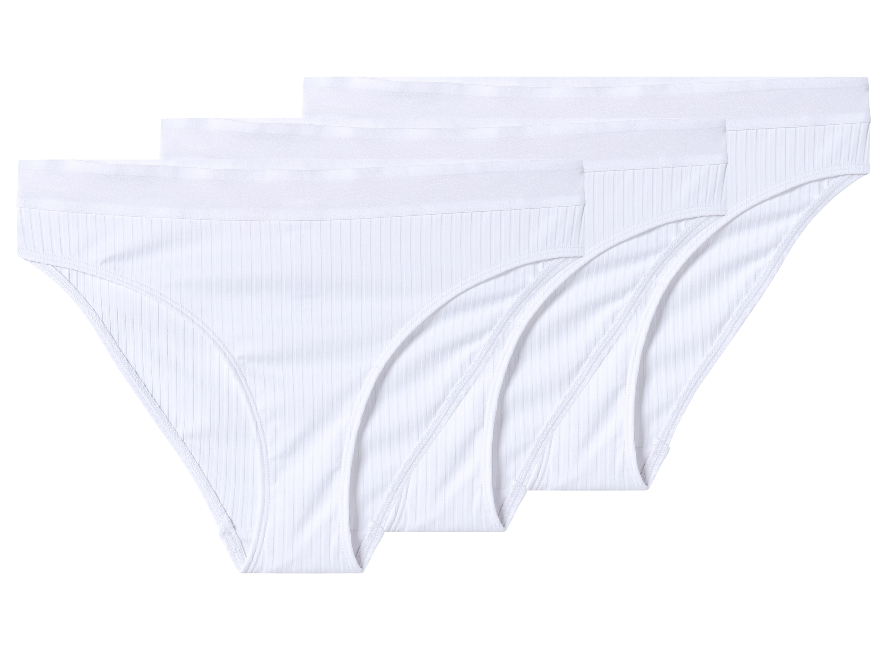 esmara Majtki figi damskie, 3 pary Biały, S36/38