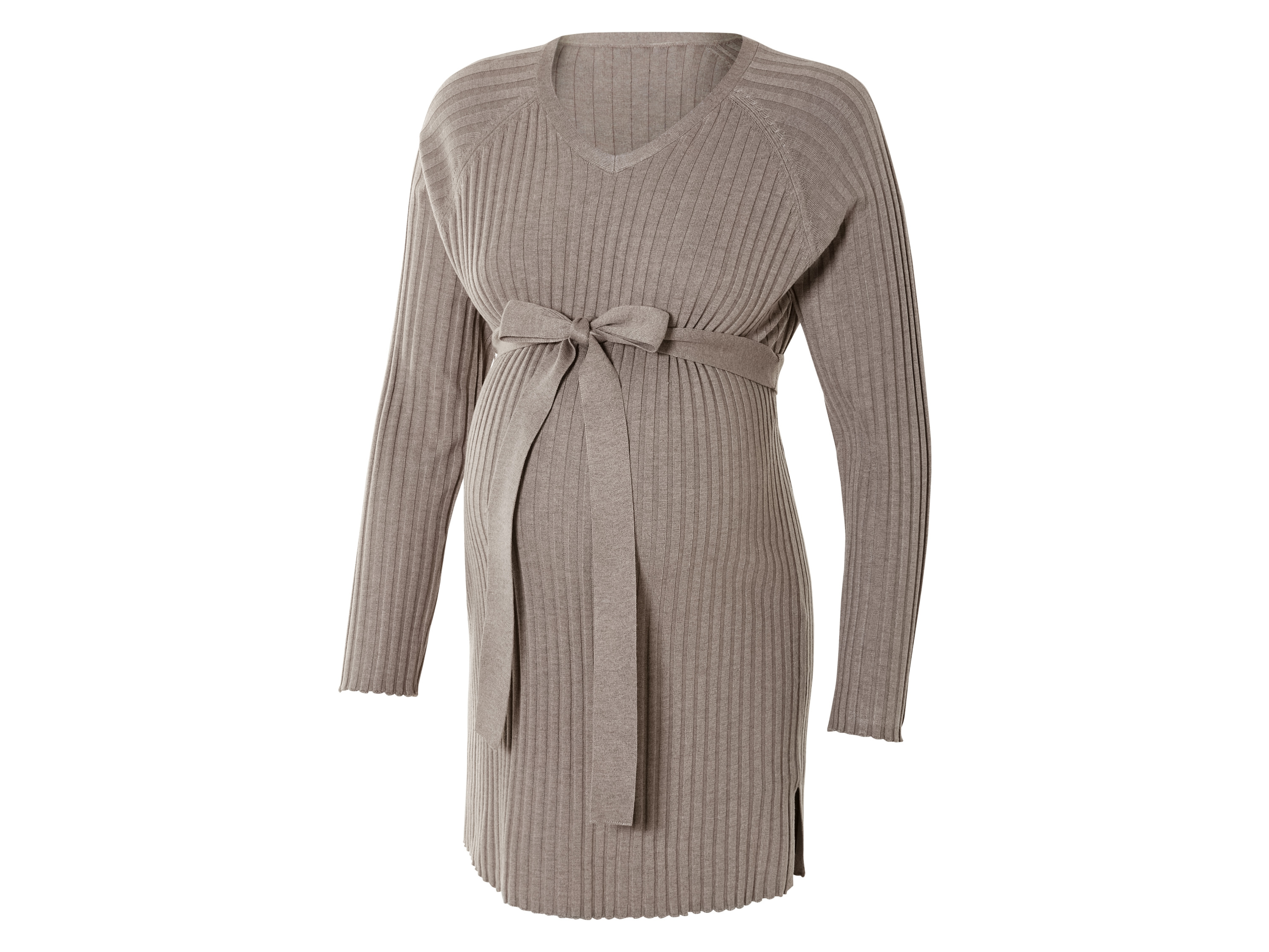 esmara Sweter sukienka ciążowa damska Jasnobrązowy, M40/42