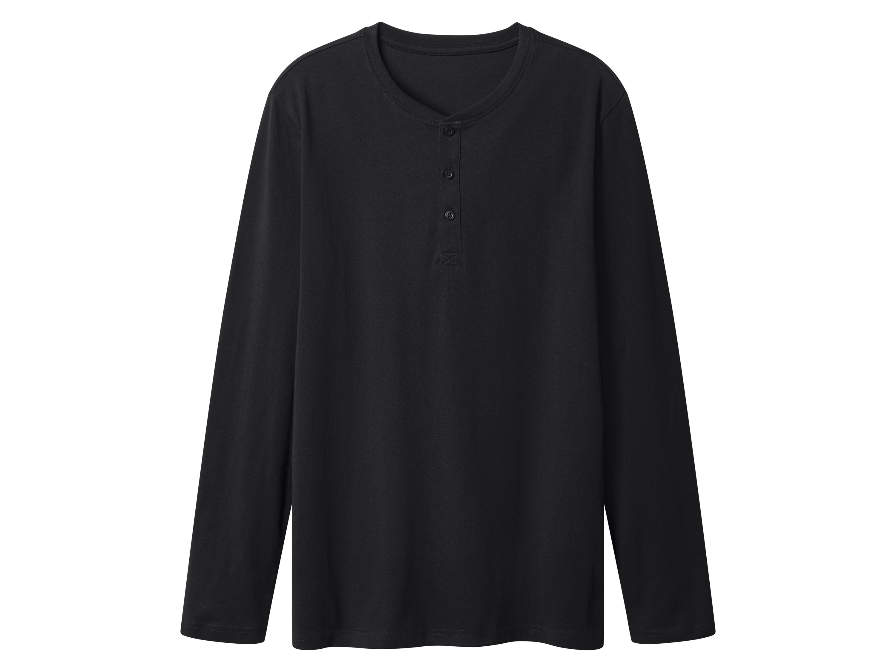 esmara Men Koszulka męska z bawełny z długim rękawem Granatowy, XL 56/58