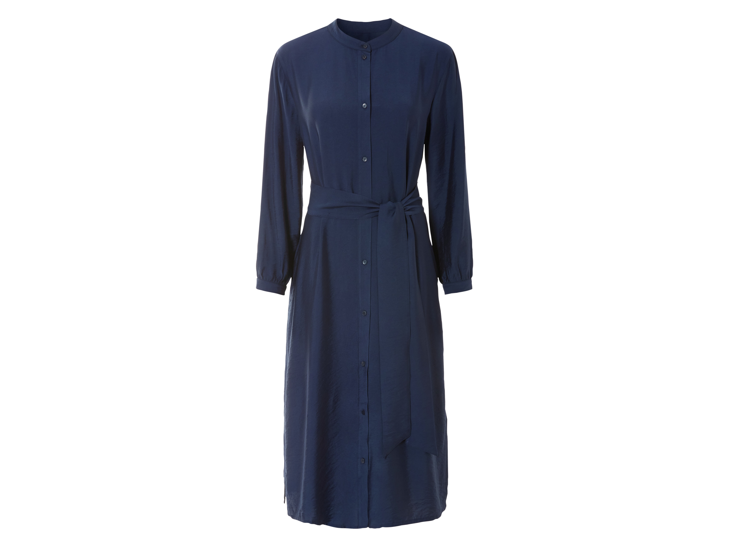 esmara Sukienka koszulowa damska midi Granatowy, 46