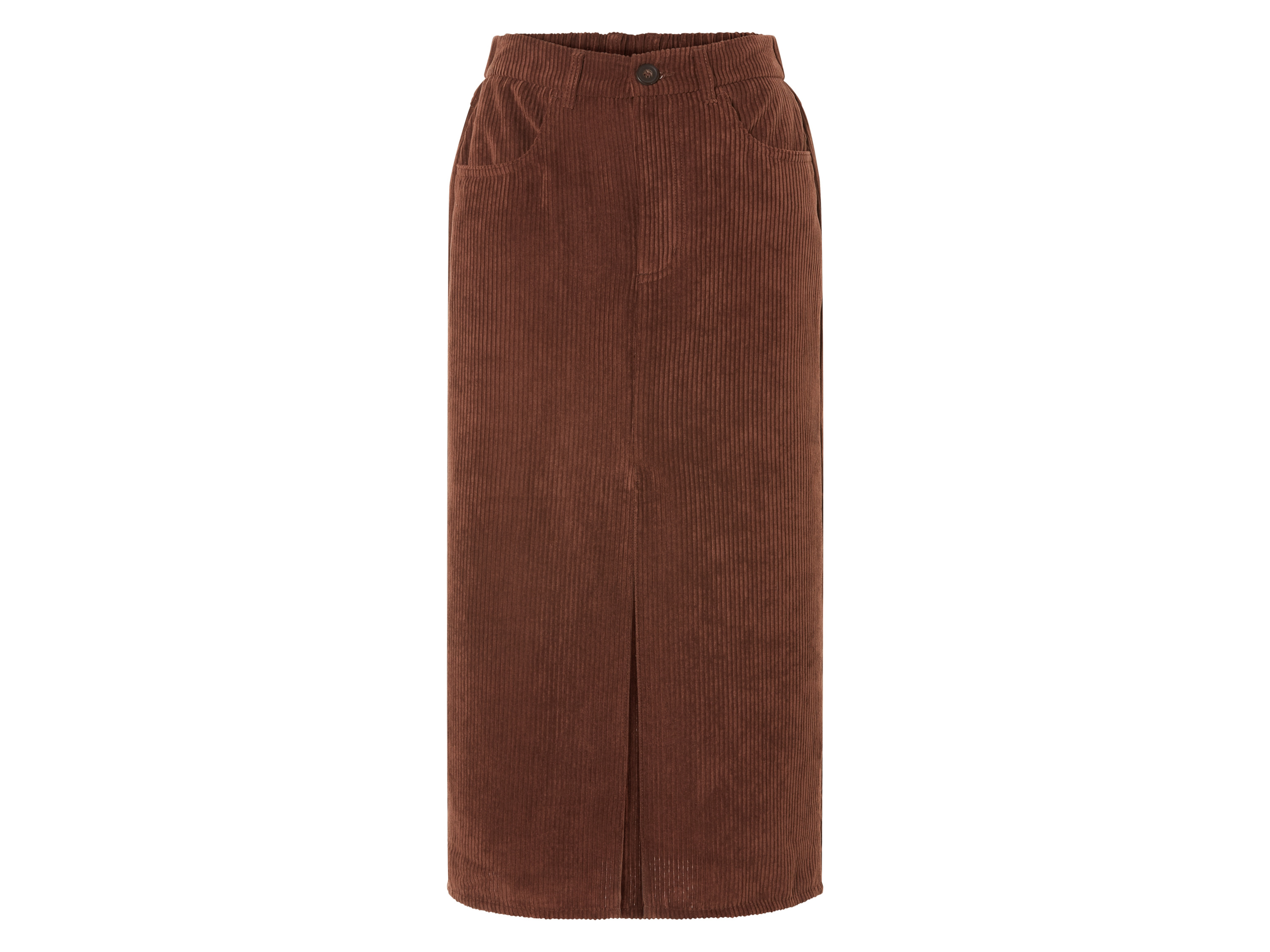 esmara Spódnica midi damska Brązowy, 46