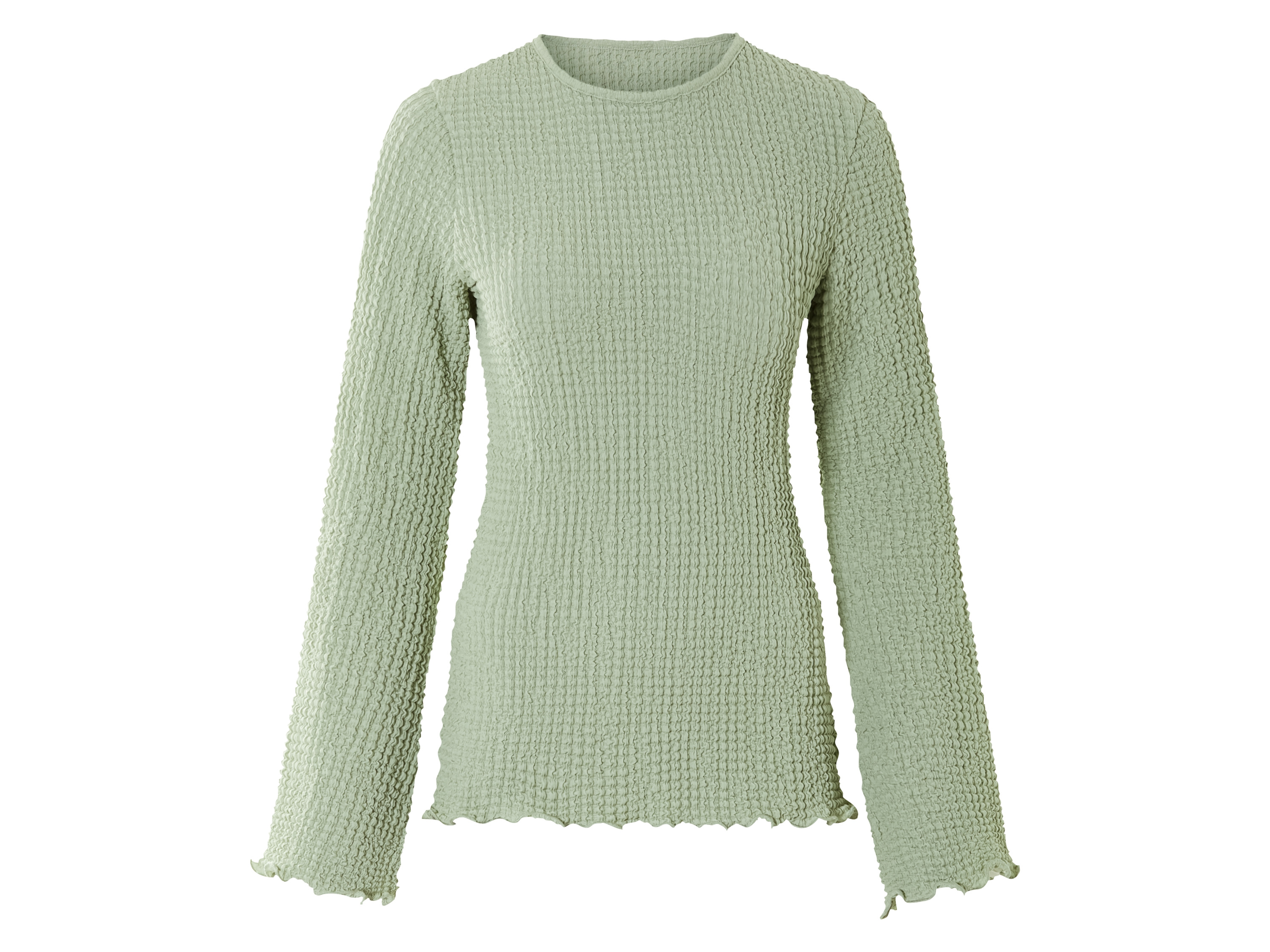 esmara Koszulka damska z długim rękawem Zielony, XS 32-34