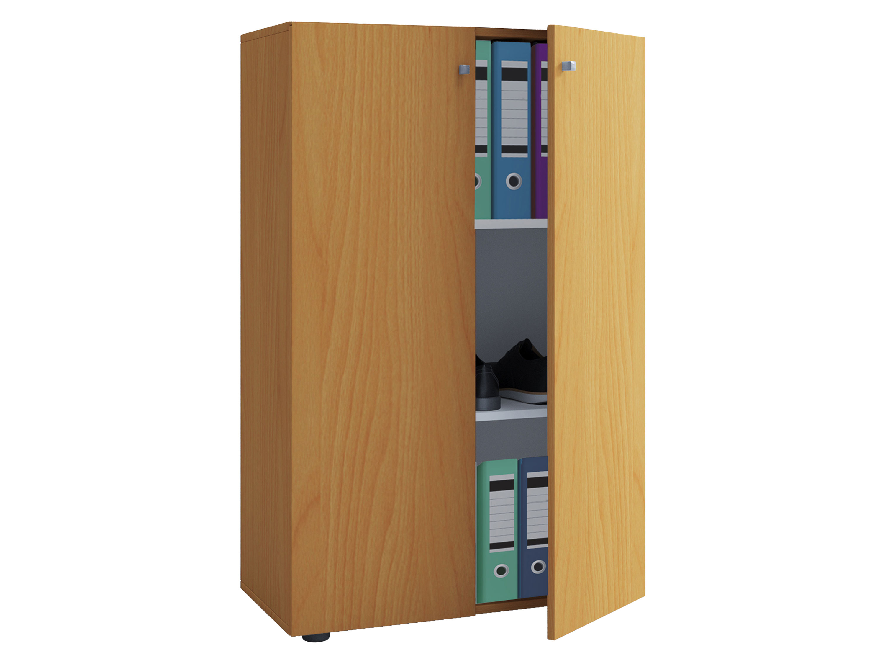 VCM Szafa biurowa Lona Drzwi obrotowe, Buk, XL