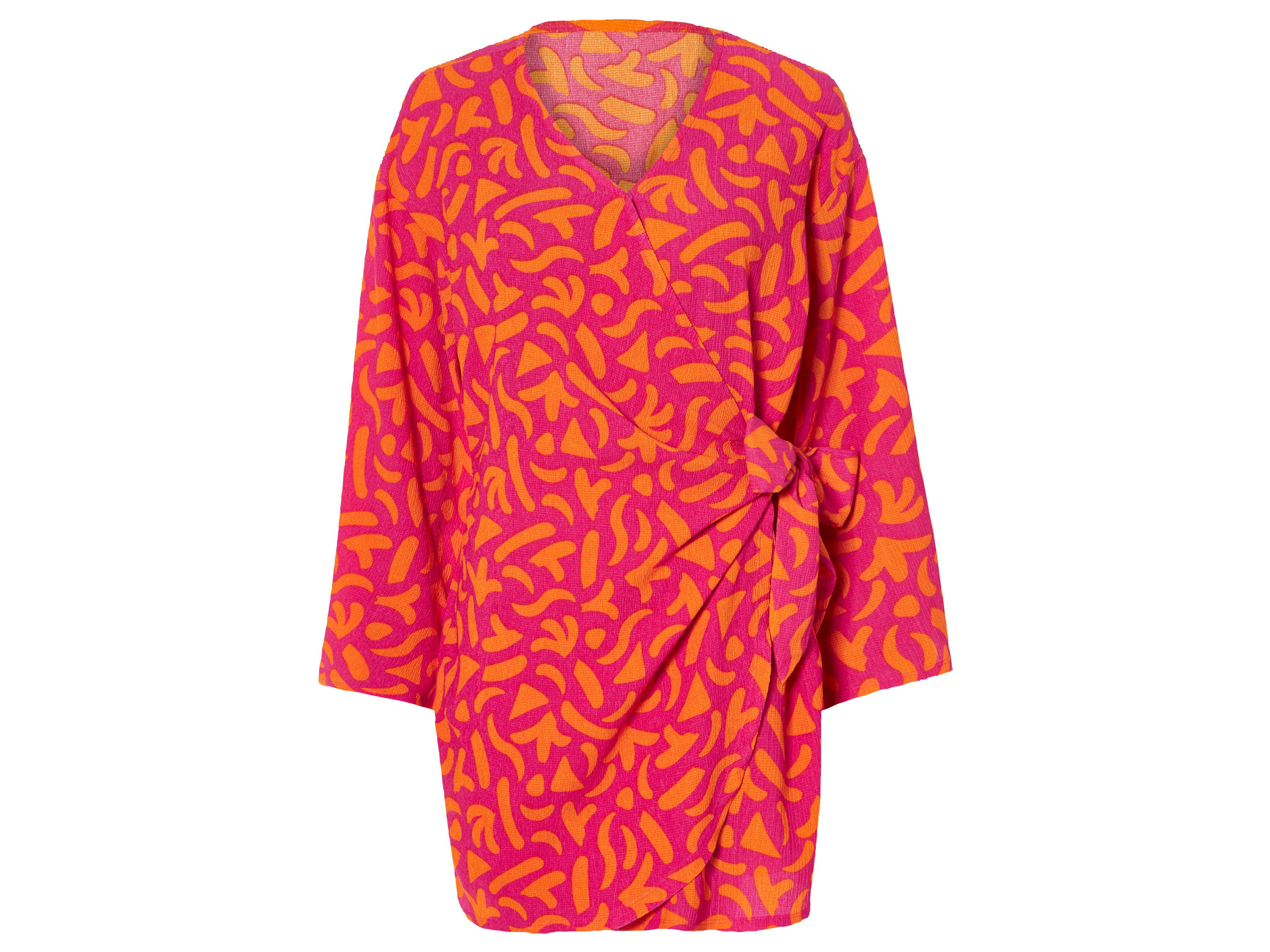 esmara Sukienka kopertowa damska wiązana w talii M 40/42, Wzorzysty