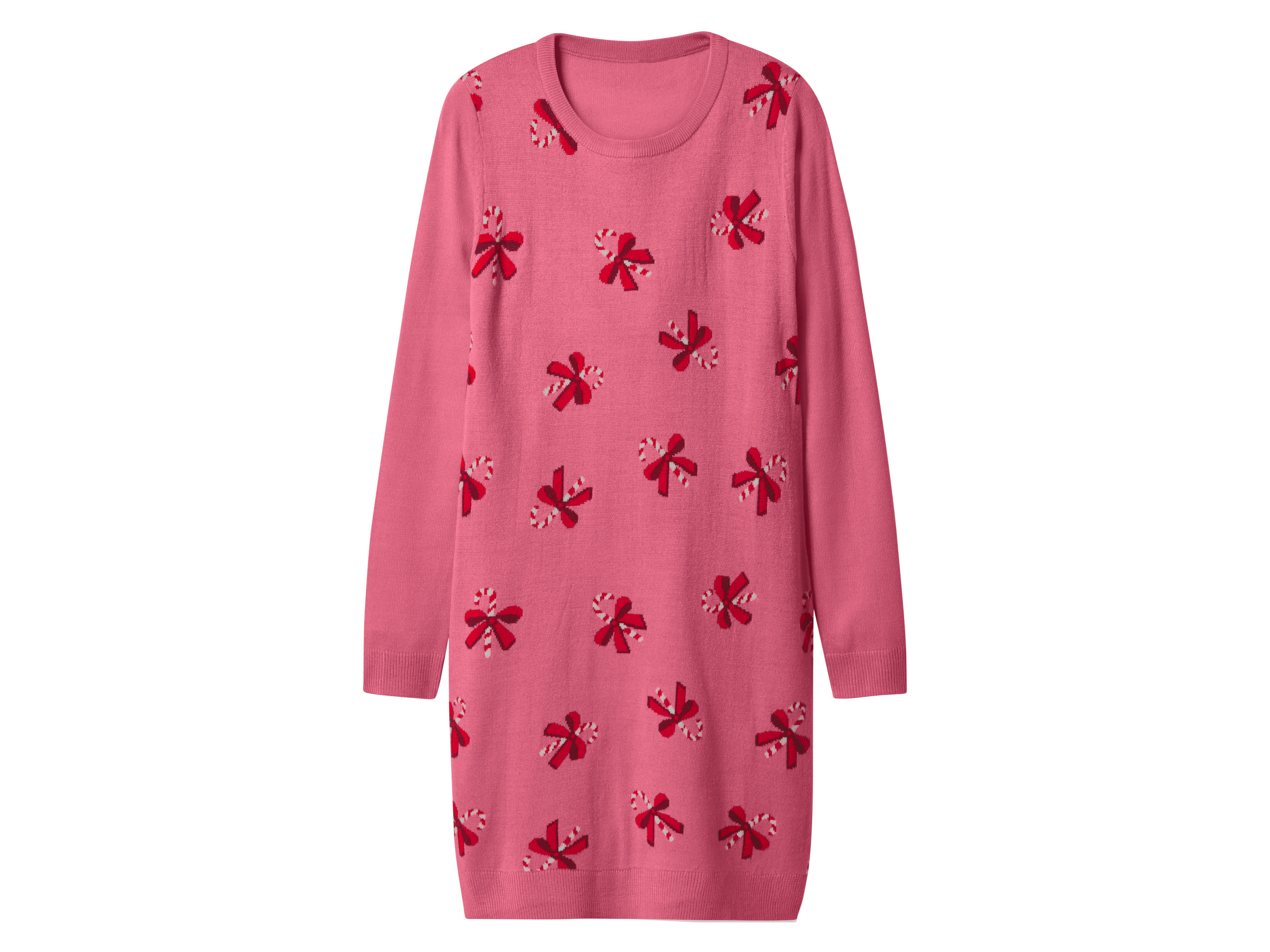 esmara Sukienka dzianinowa damska Różowy, XS 32/34