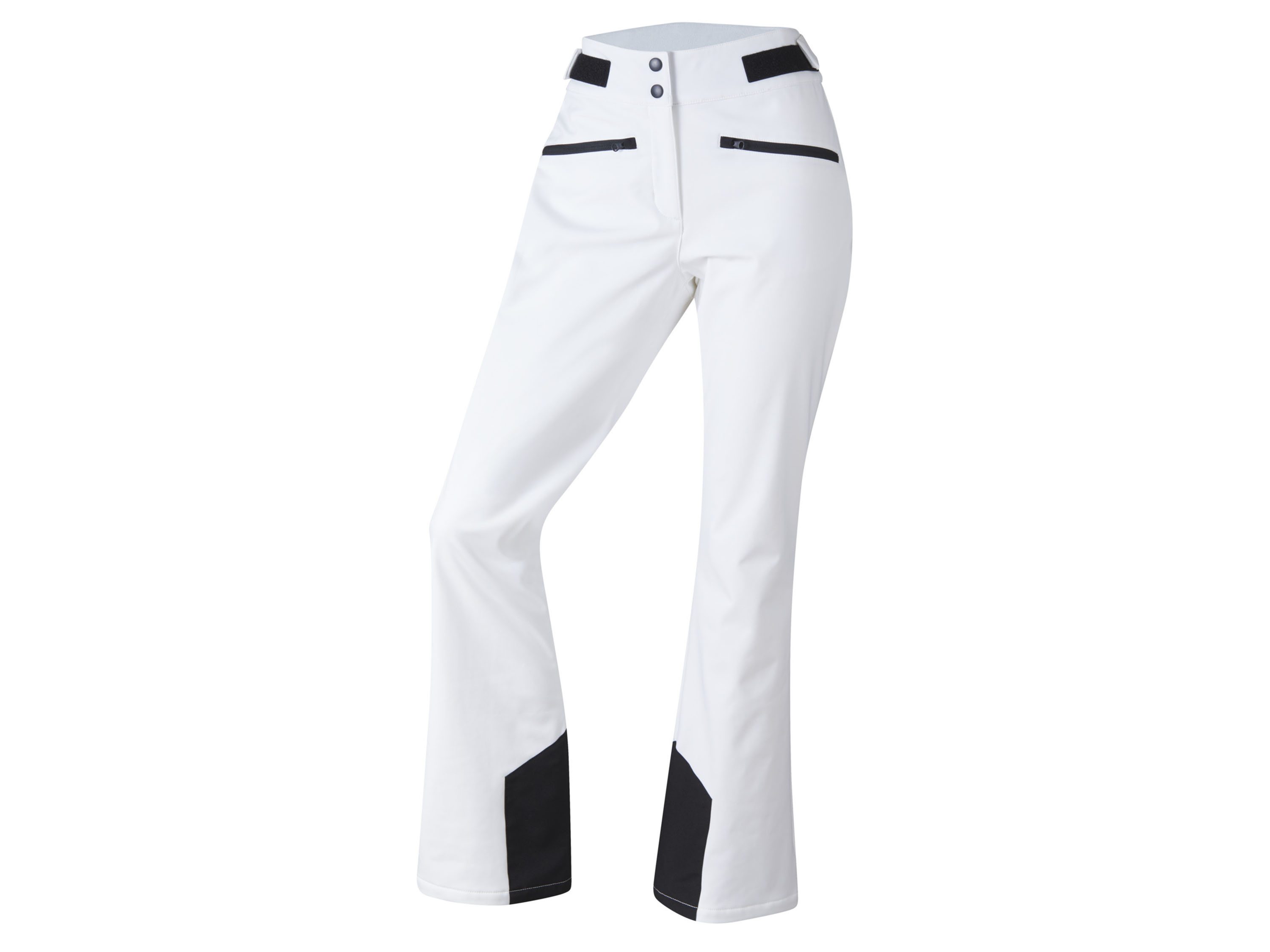 Crivit Spodnie narciarskie damskie softshell Biały, 40