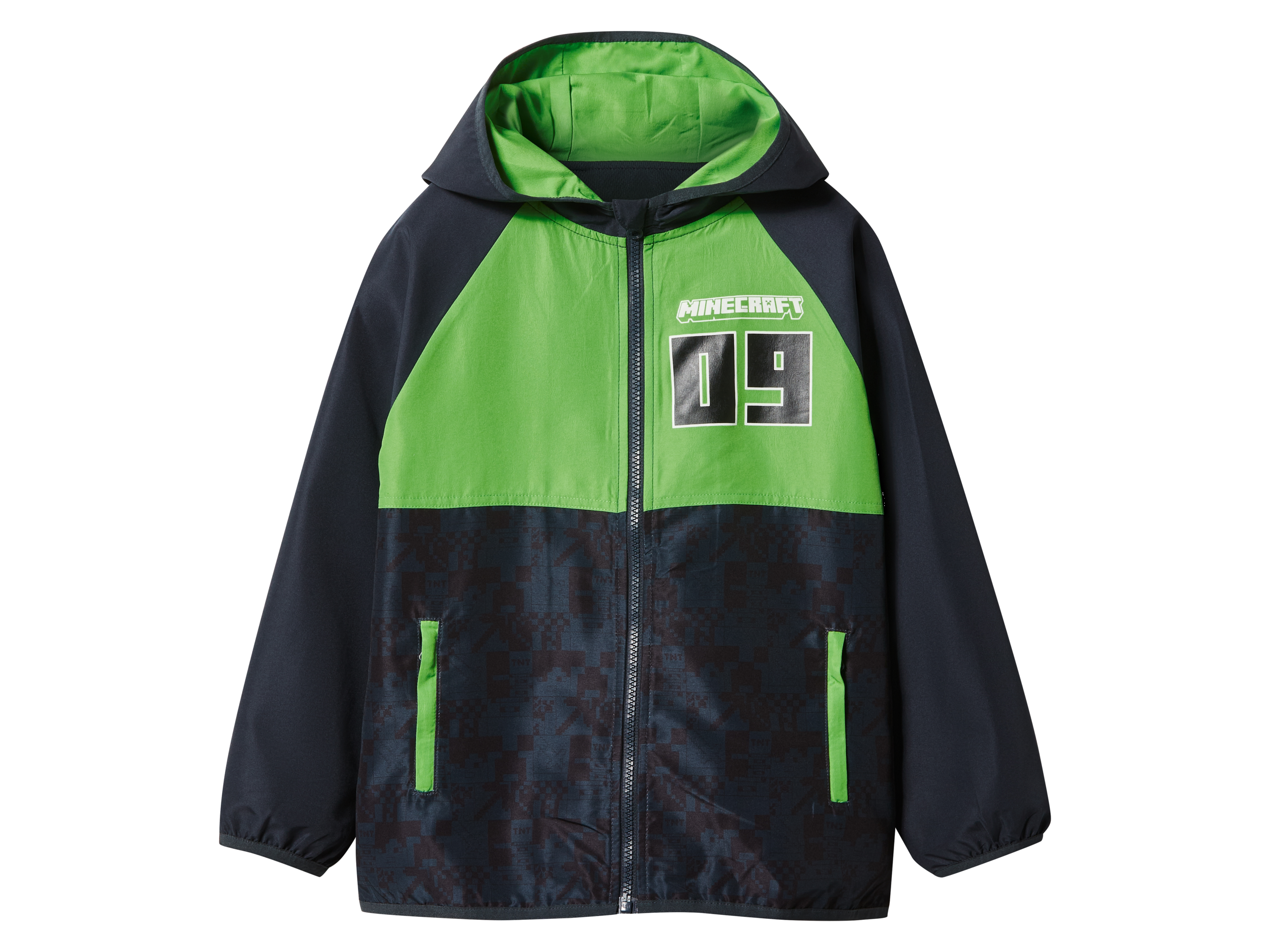 Wiatrówka dziecięca Minecraft Zielony/granatowy, 122/128
