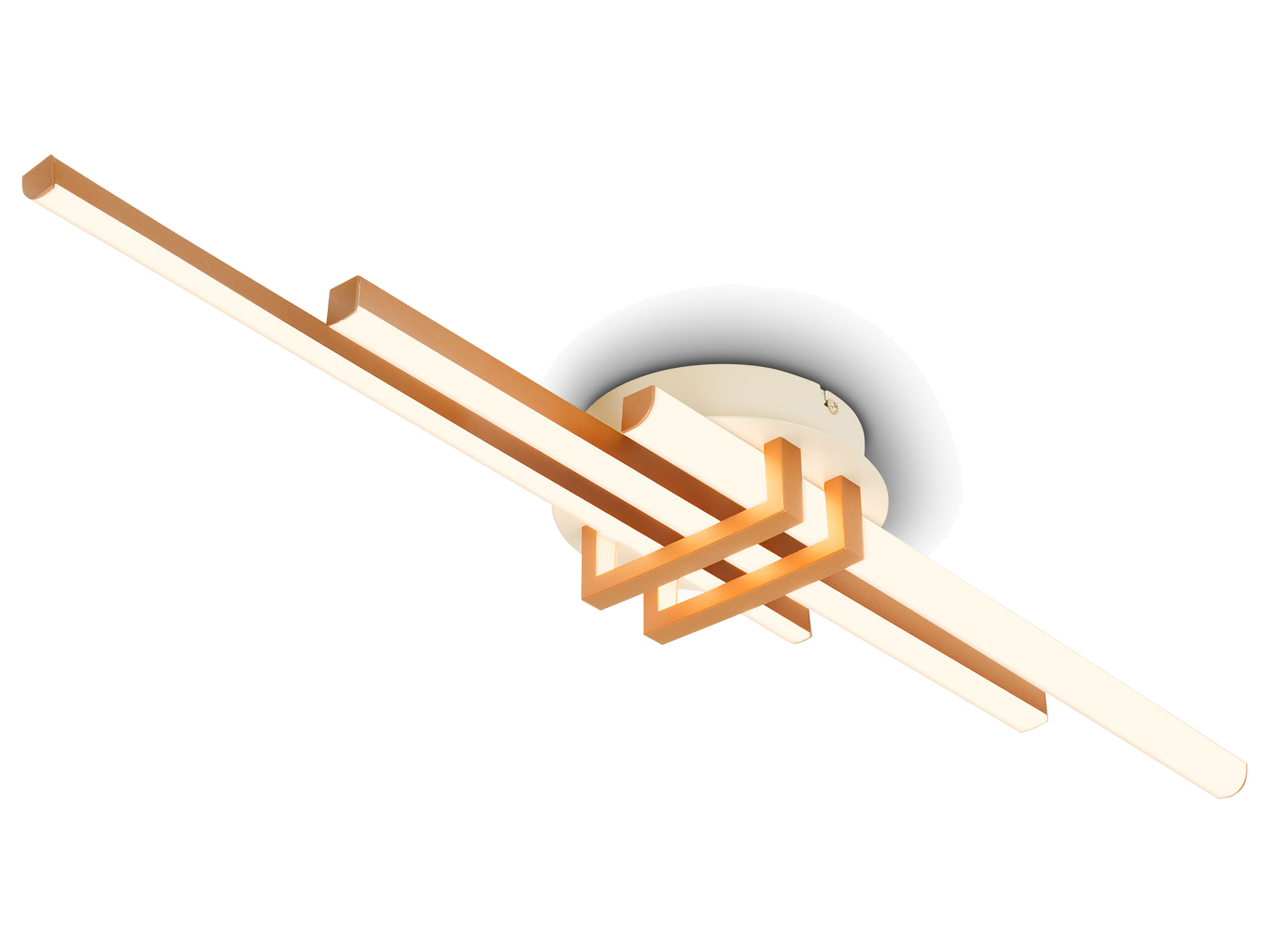 Briloner LED Lampa sufitowa z profilem narożnym Pasek 3, Kawa, Ciepła szarość