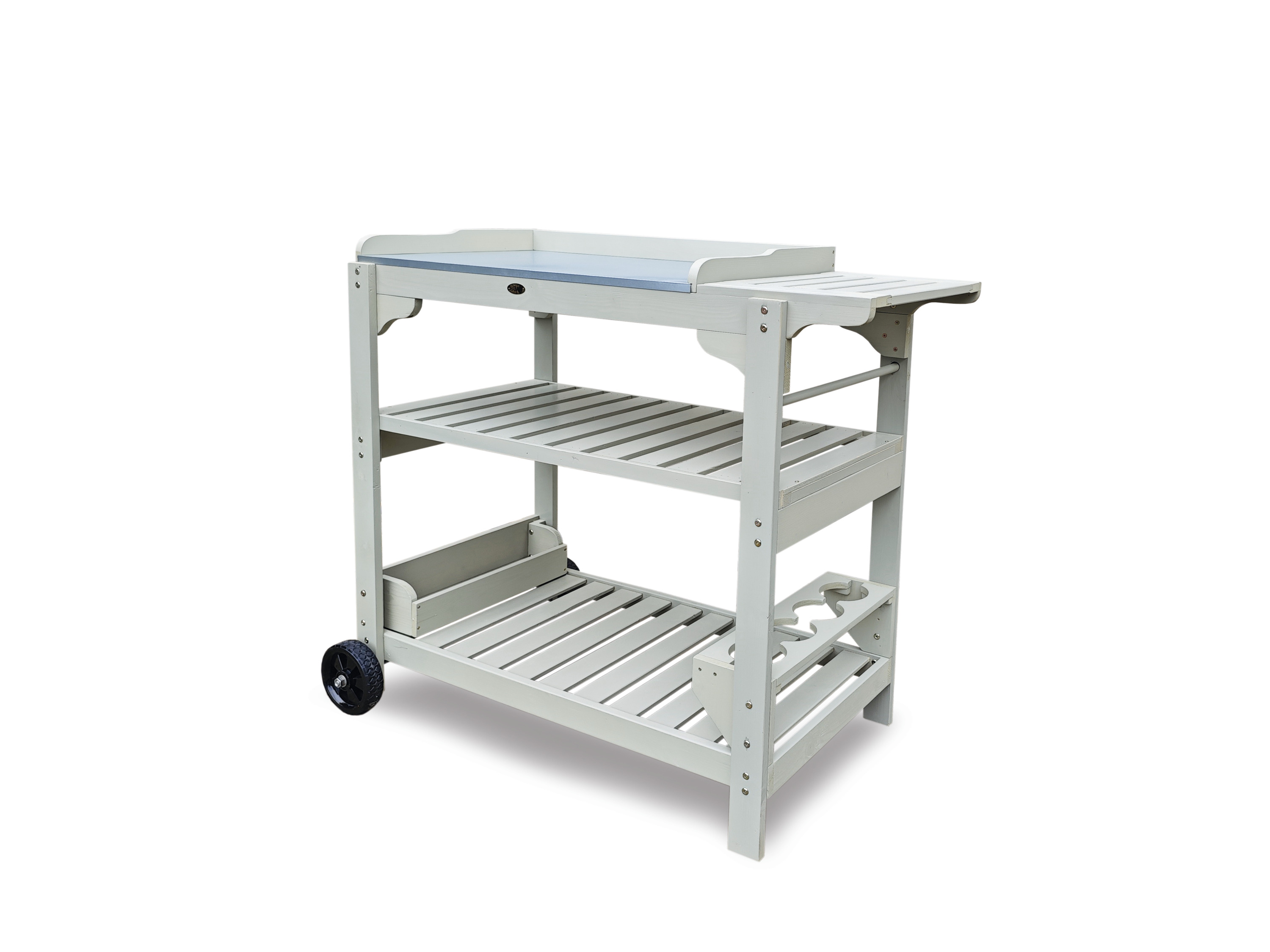 Habau Stół uniwersalny z półką, 110 x 48 x 100 cm, drewniany