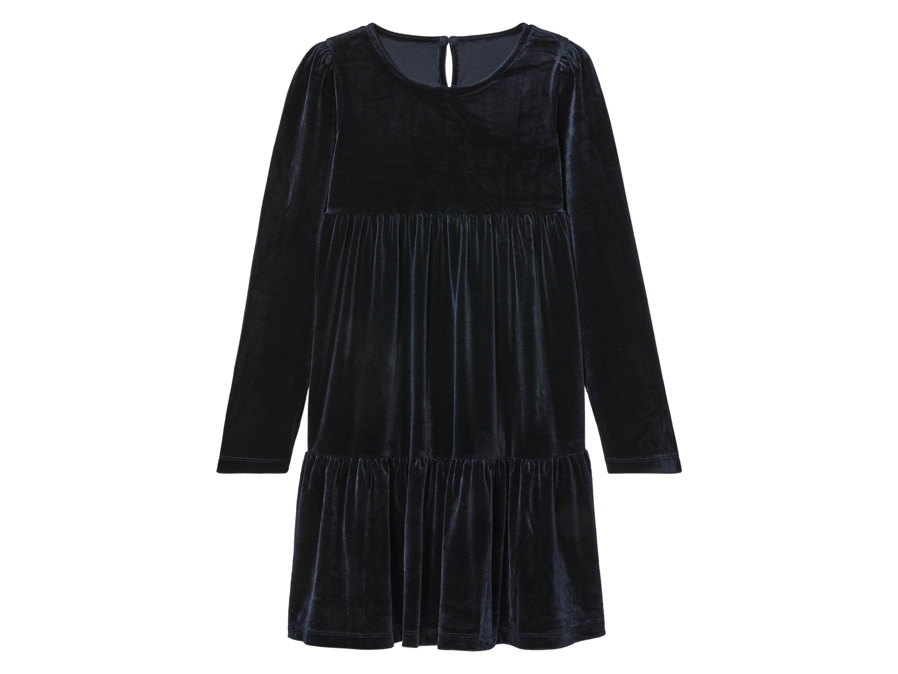 pepperts! Sukienka welurowa dziewczęca 158/164, Niebieski