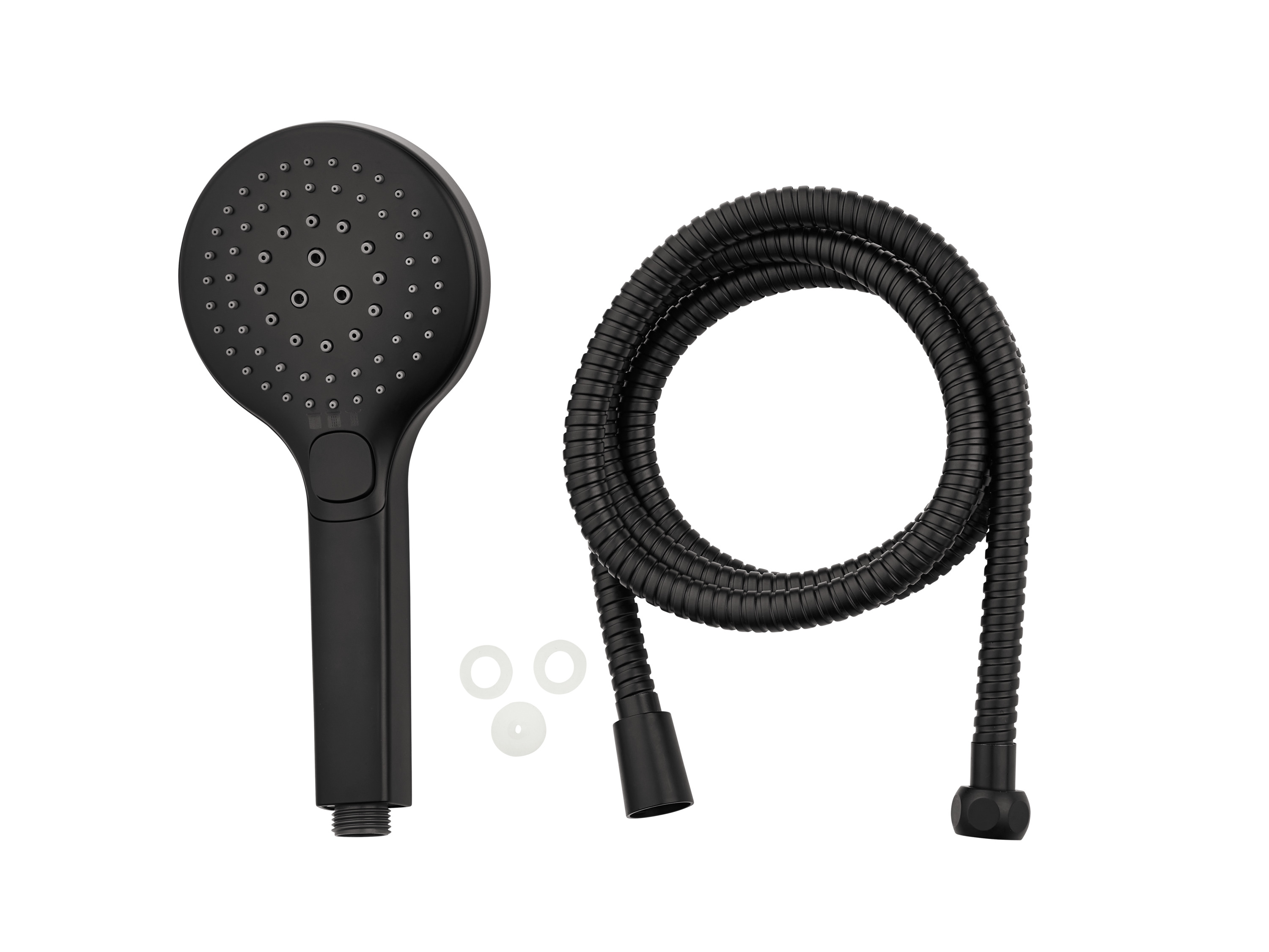 Livarno home Słuchawka prysznicowa Okrągła głowica prysznicowa, Czarny