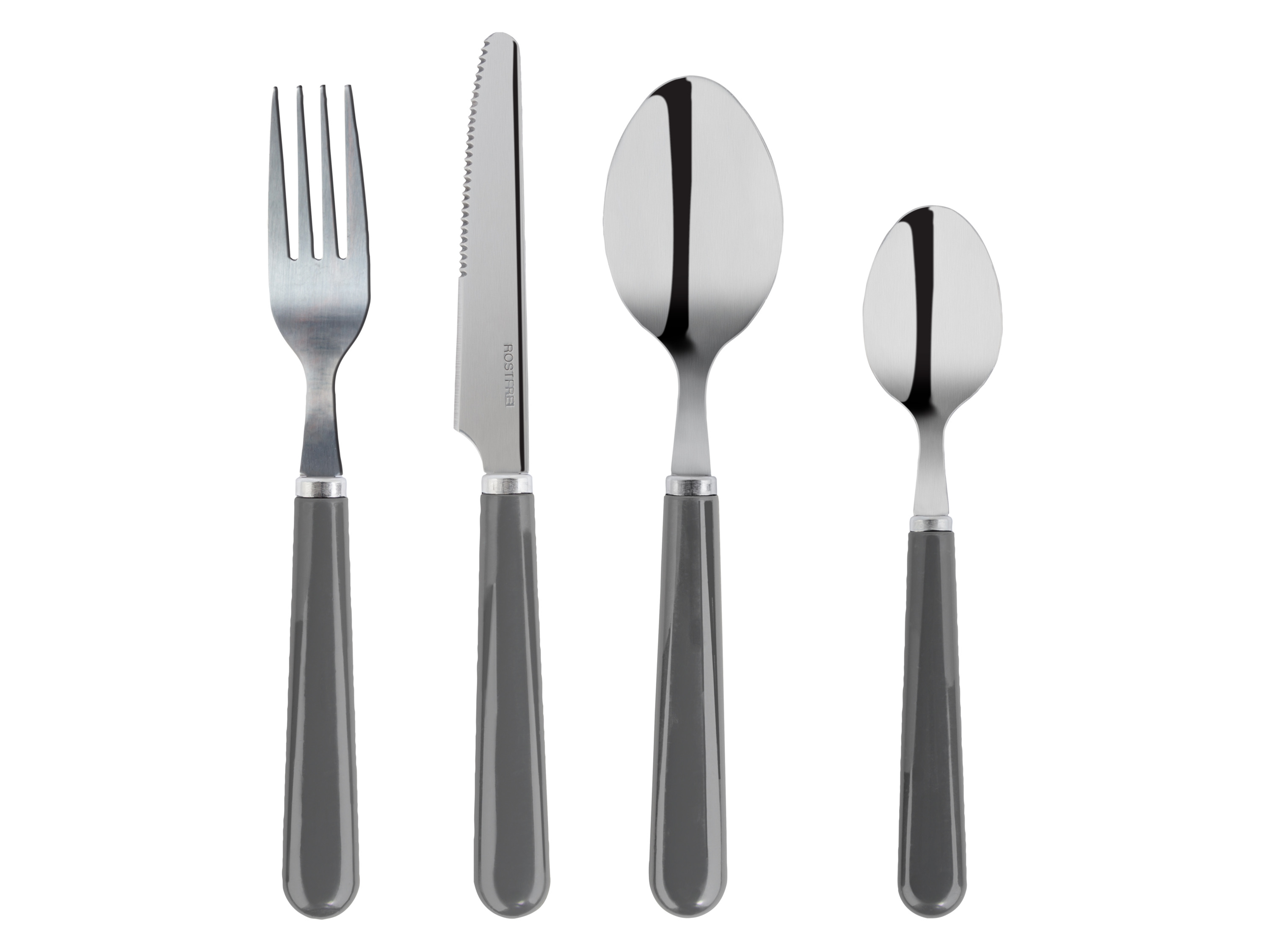 Livarno home Zestaw sztućców 24-elementowy Szary