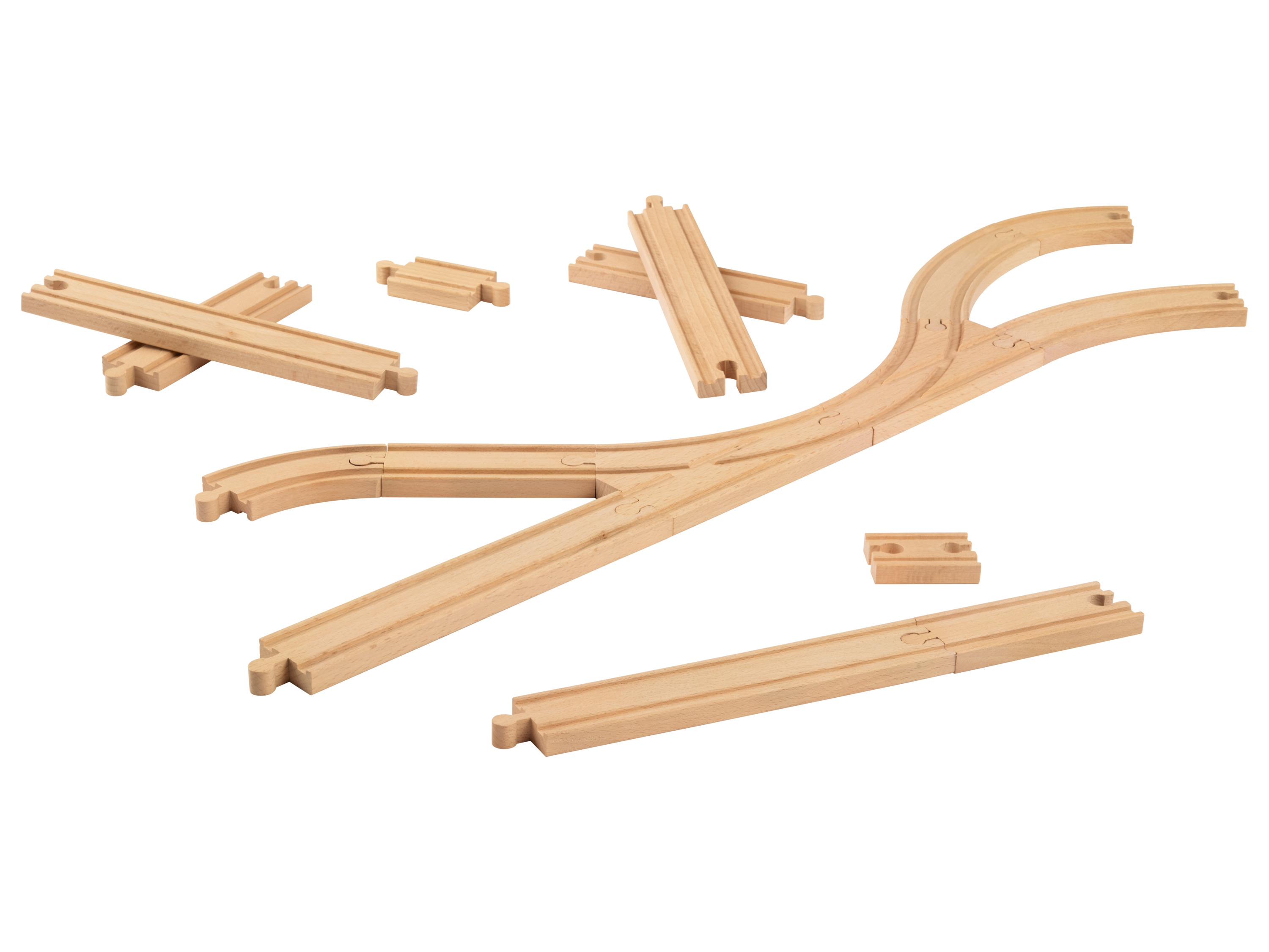 lupilu Zestaw torów, 16 elementów lub Zestaw zwrotnic, 11 elementów Zestaw torów kolejowych