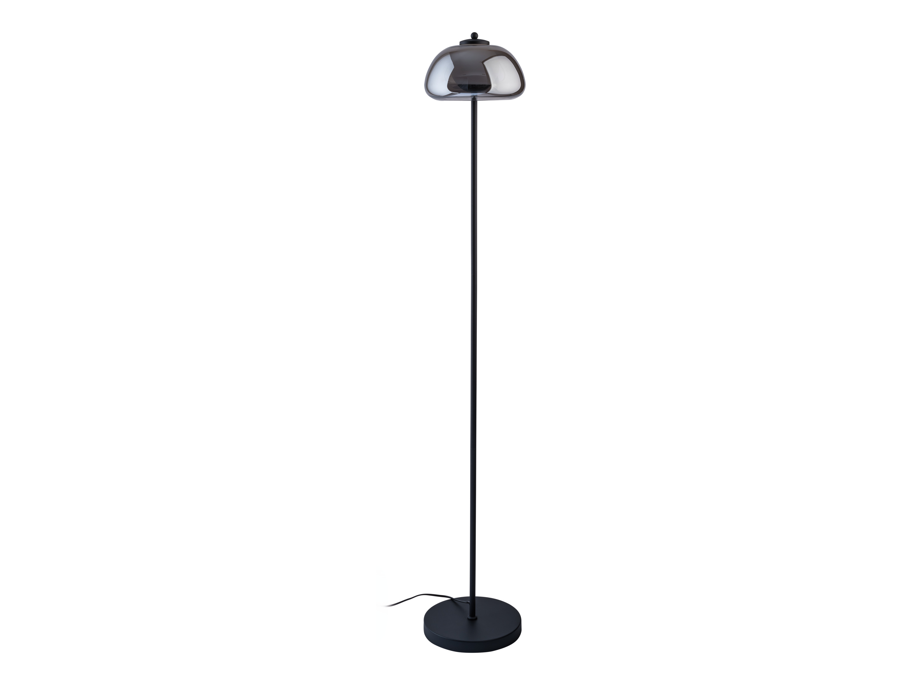 Livarno home Lampa stojąca LED Szare szkło