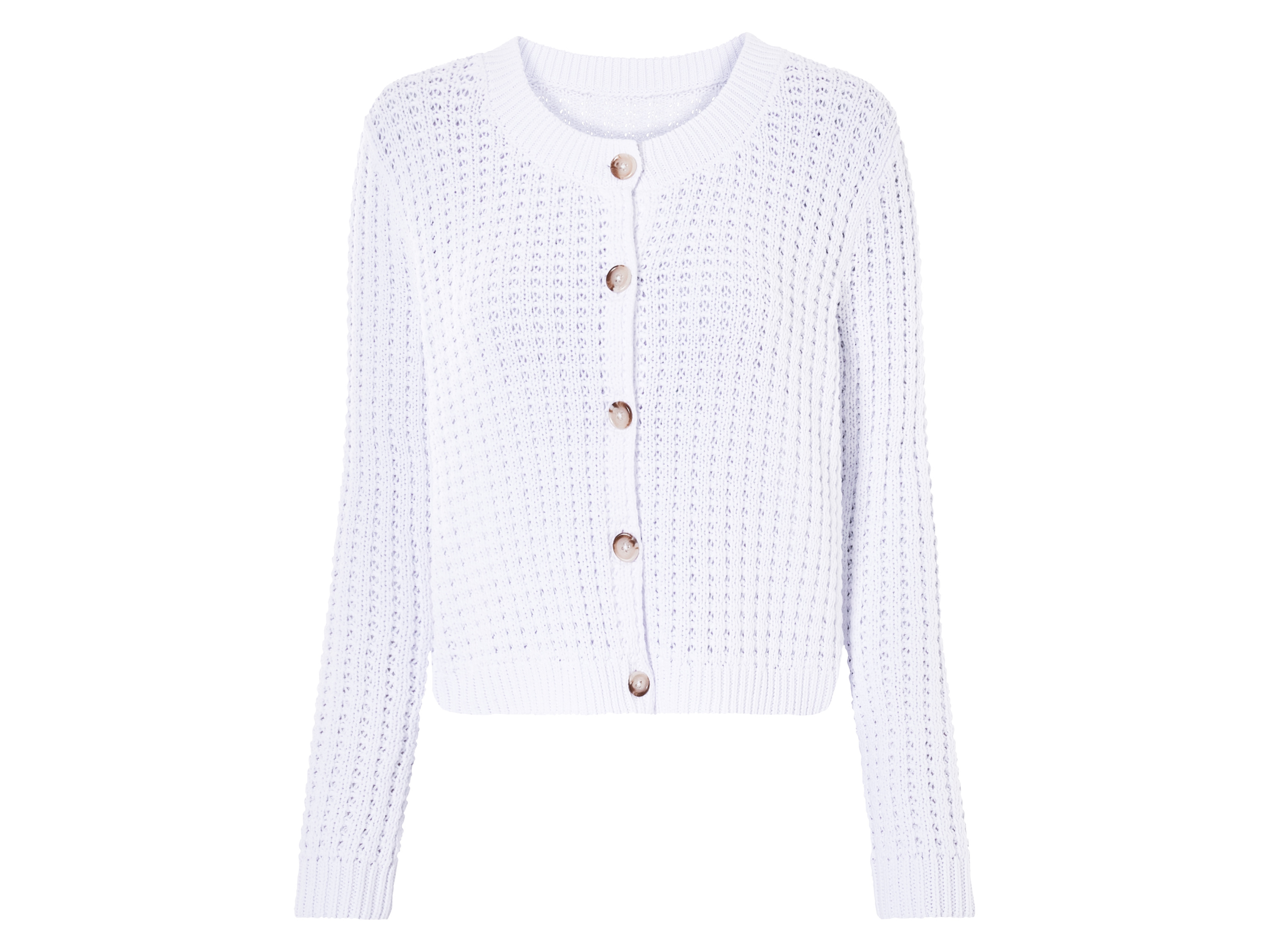esmara Kardigan damski z bawełny Biały, M40/42