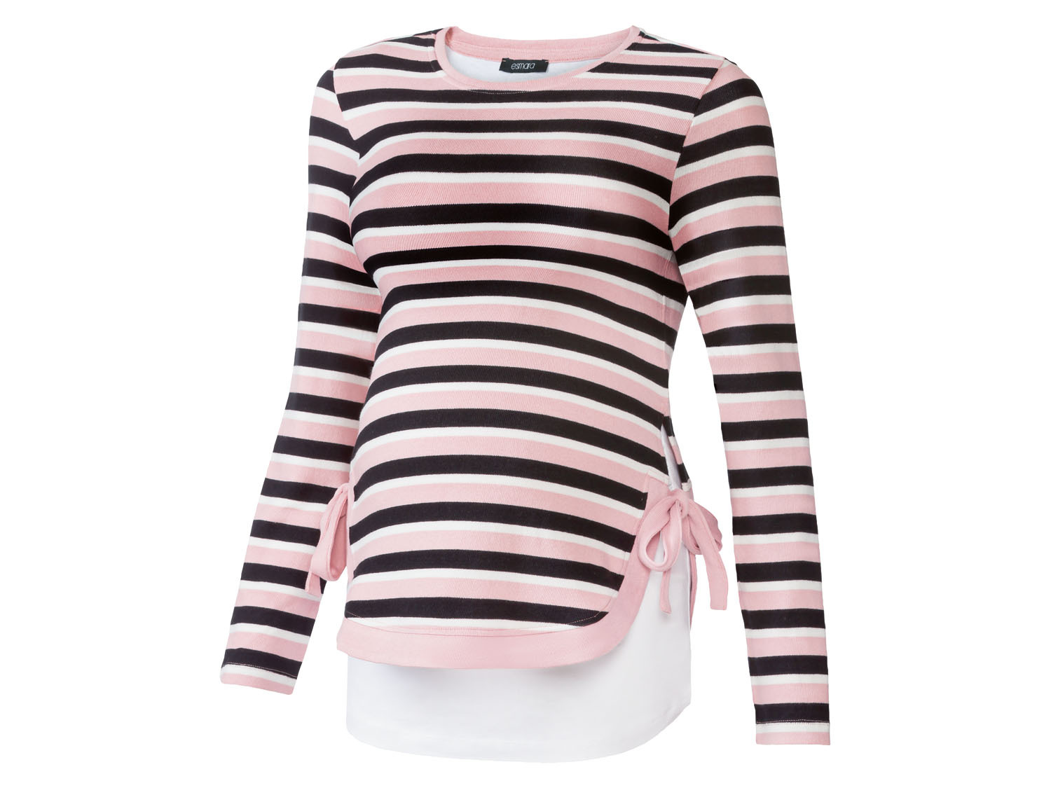 esmara Sweter ciążowy z delikatnej dzianiny, 1 sztuka Podwijany/czarny/biały/różowy, L 44/46