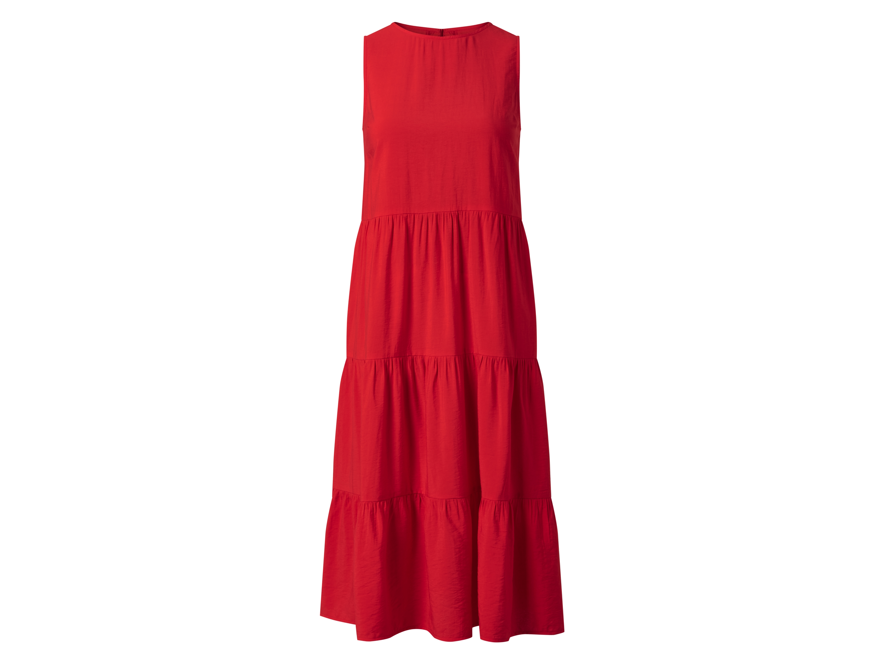 esmara Sukienka kopertowa midi z wiskozą Czerwony, 44